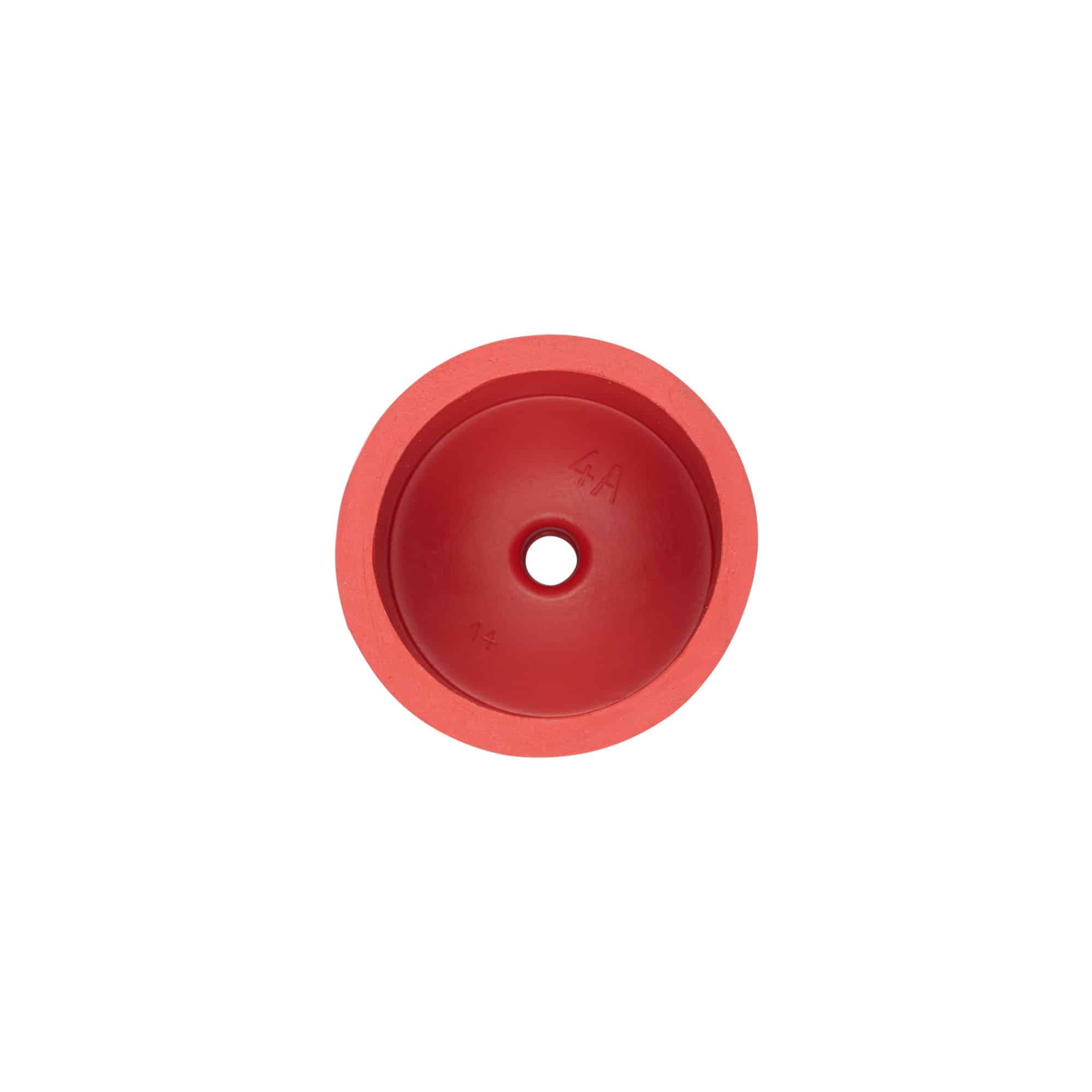 Gistkap type 4a, rubber, rood