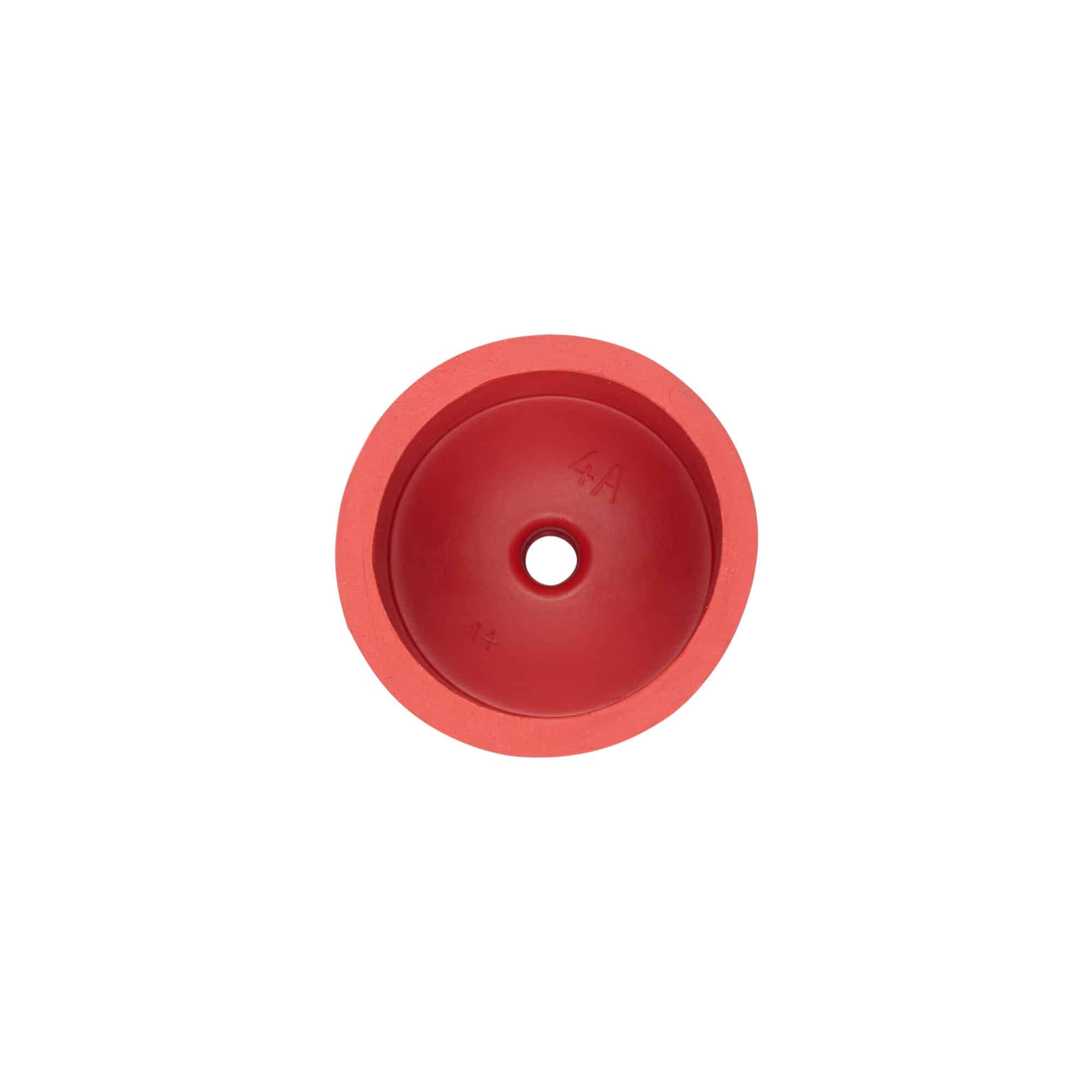 Gistkap type 4a, rubber, rood