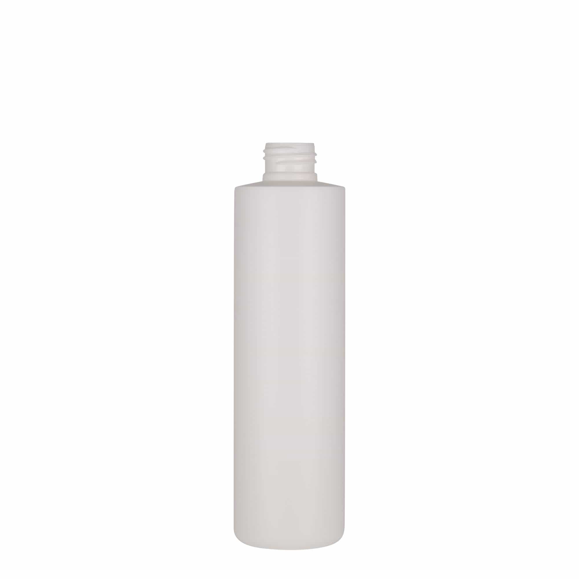 250 ml kunststoffles 'Pipe', groen HDPE, wit, opening: 24/410
