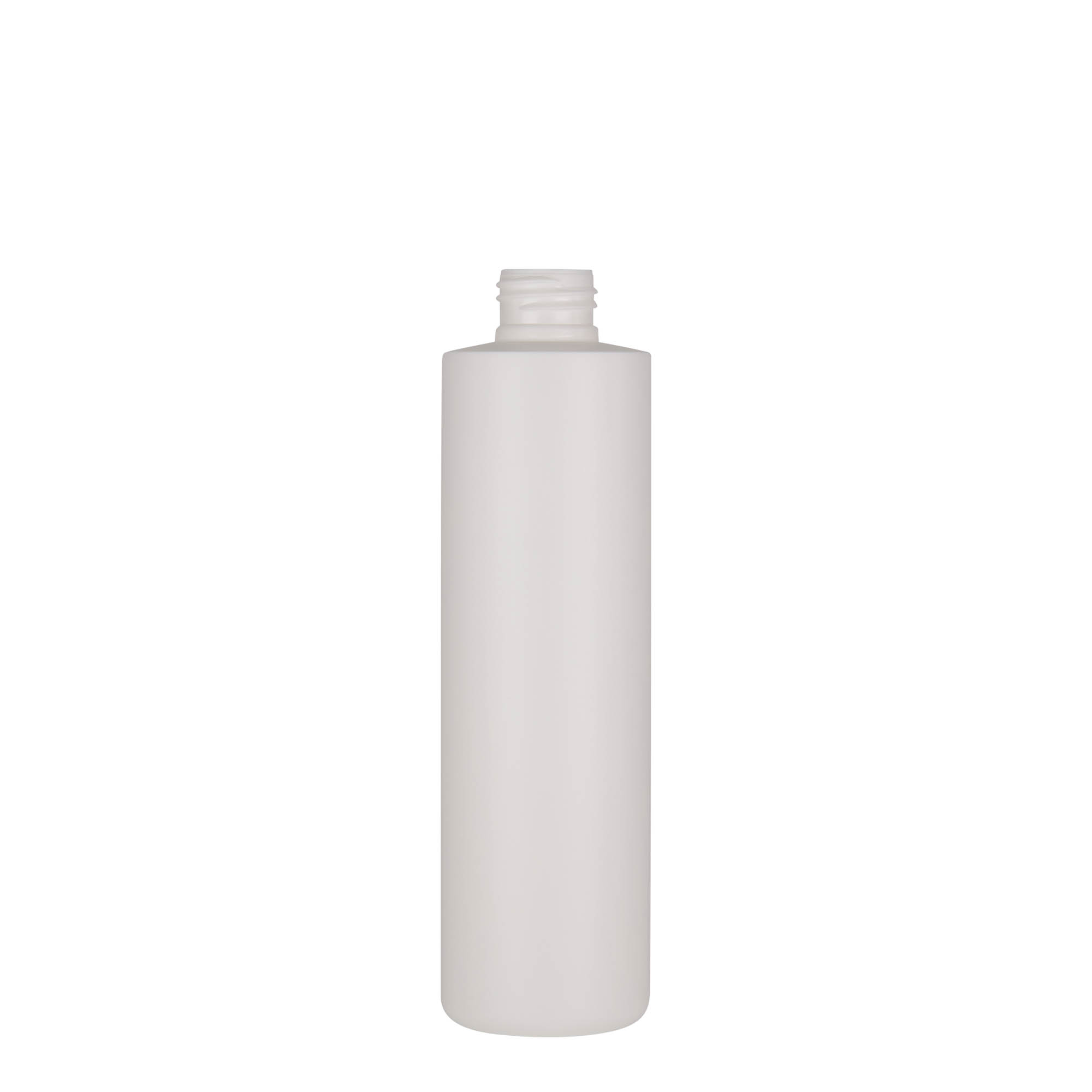 250 ml kunststoffles 'Pipe', groen HDPE, wit, opening: 24/410