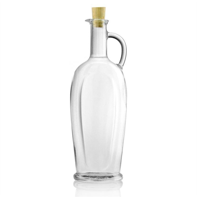 500 ml glazen fles 'Eleganta', ovaal, opening: kurk
