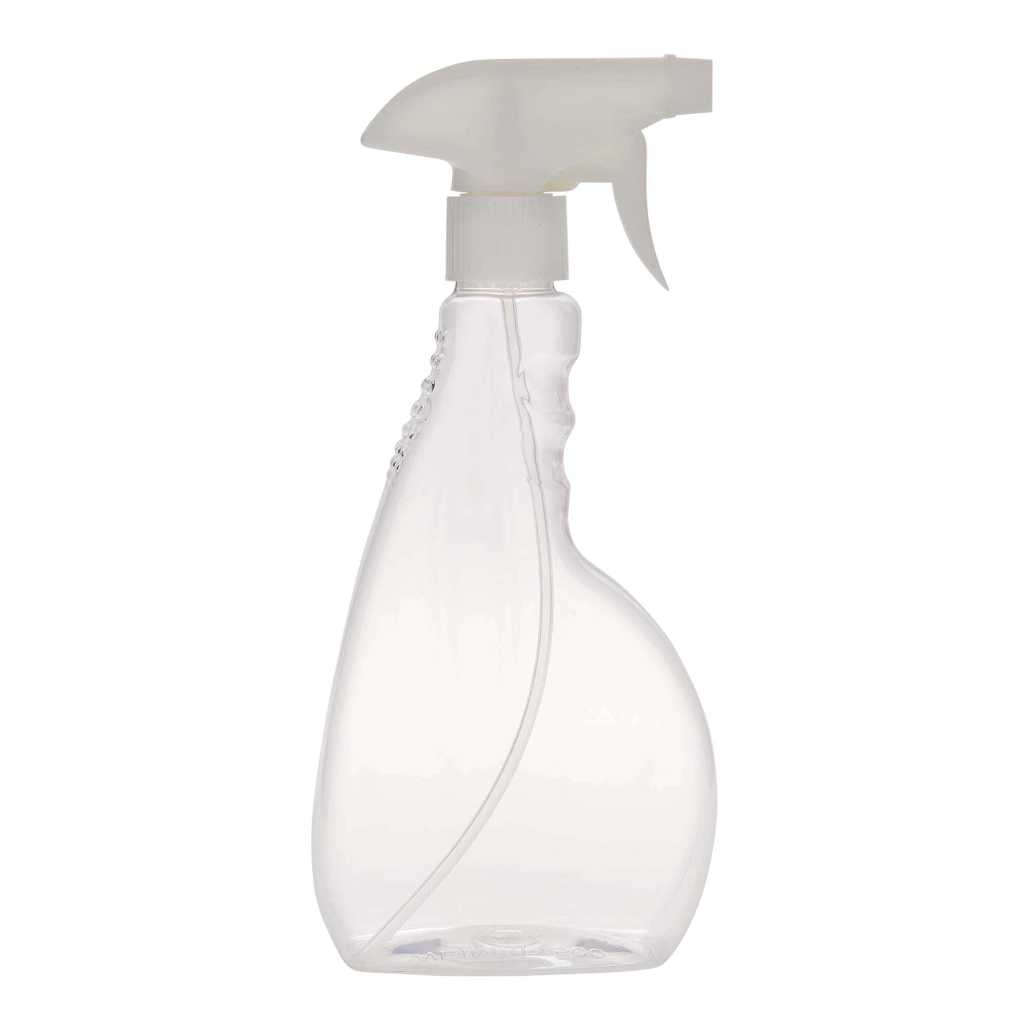 Pet-sprayfles 'Piccobello', 500 ml, rechthoekig, kunststof, monding: schroefsluiting