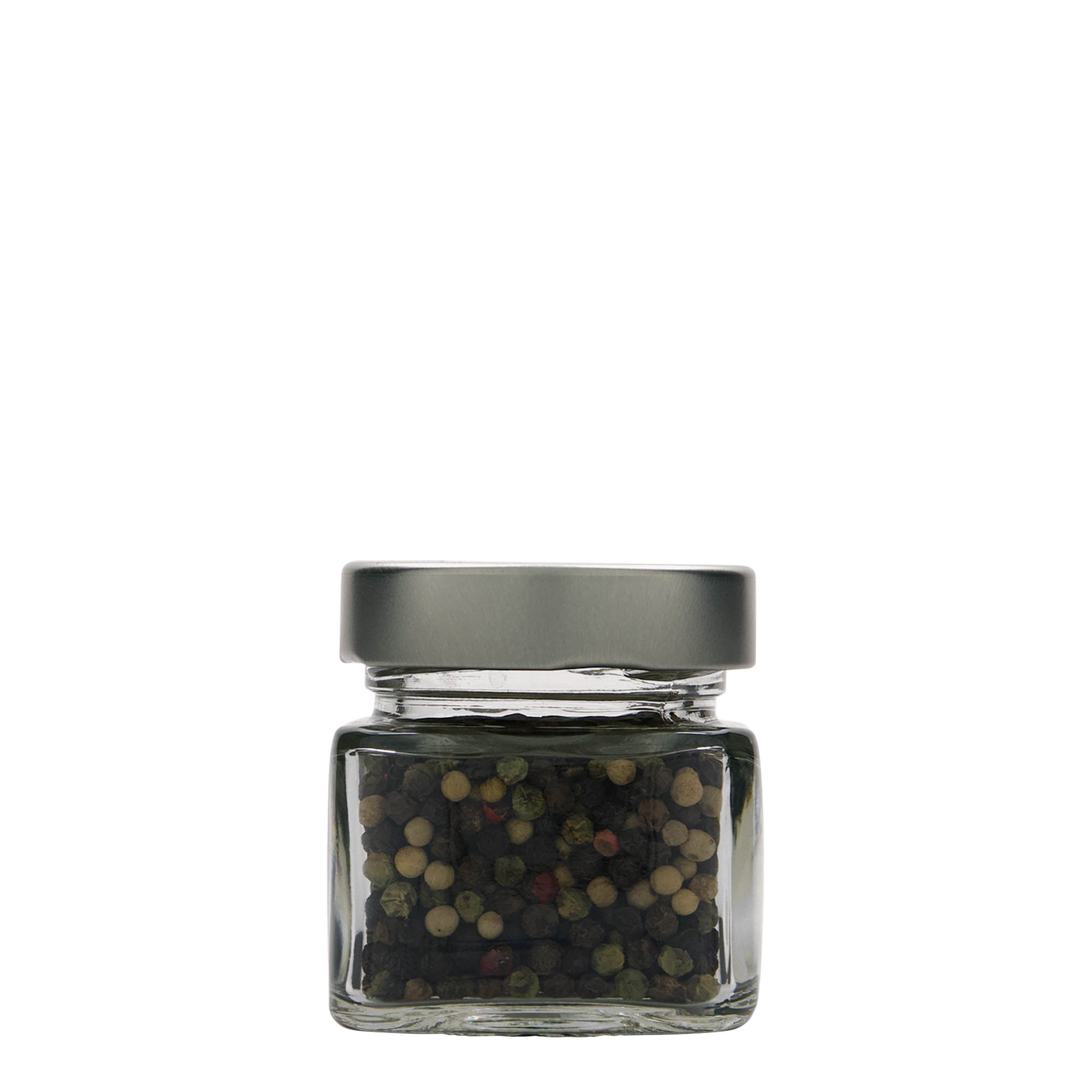 106 ml Vierkantglas 'Ikarus', opening: Deep-Twist-Off (DTO 58)