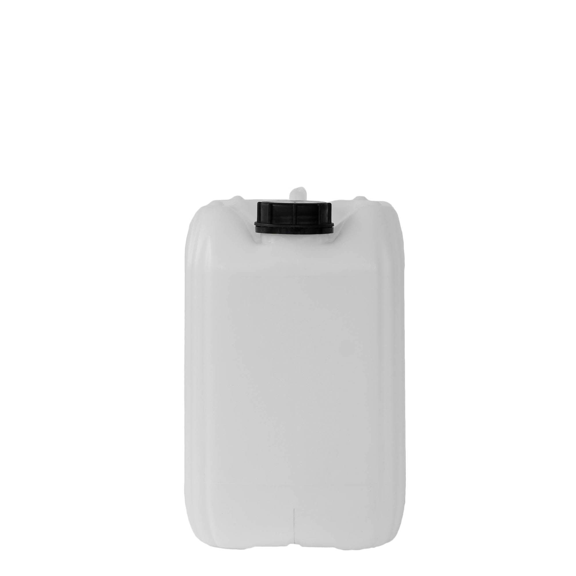 10 l kanister, rechthoekig, HDPE-kunststof, naturel, opening: ND 55
