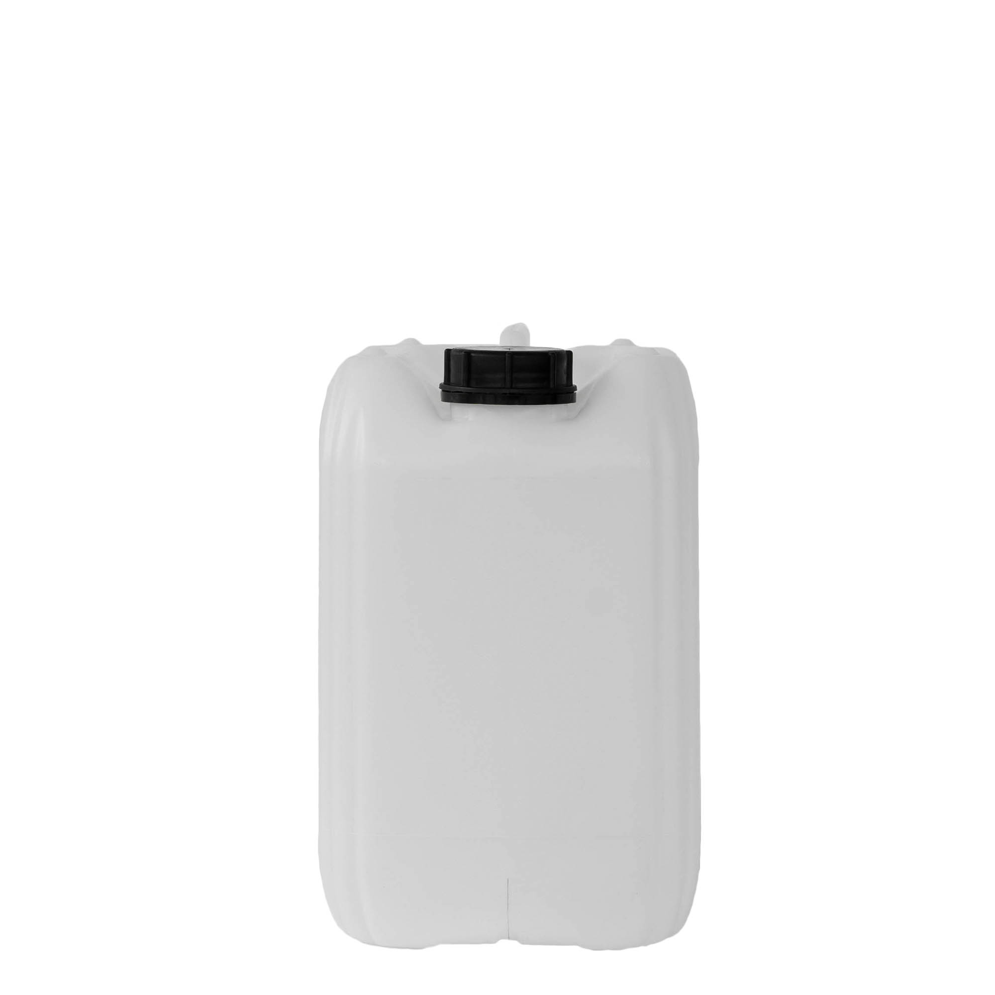 10 l kanister, rechthoekig, HDPE-kunststof, naturel, opening: ND 55
