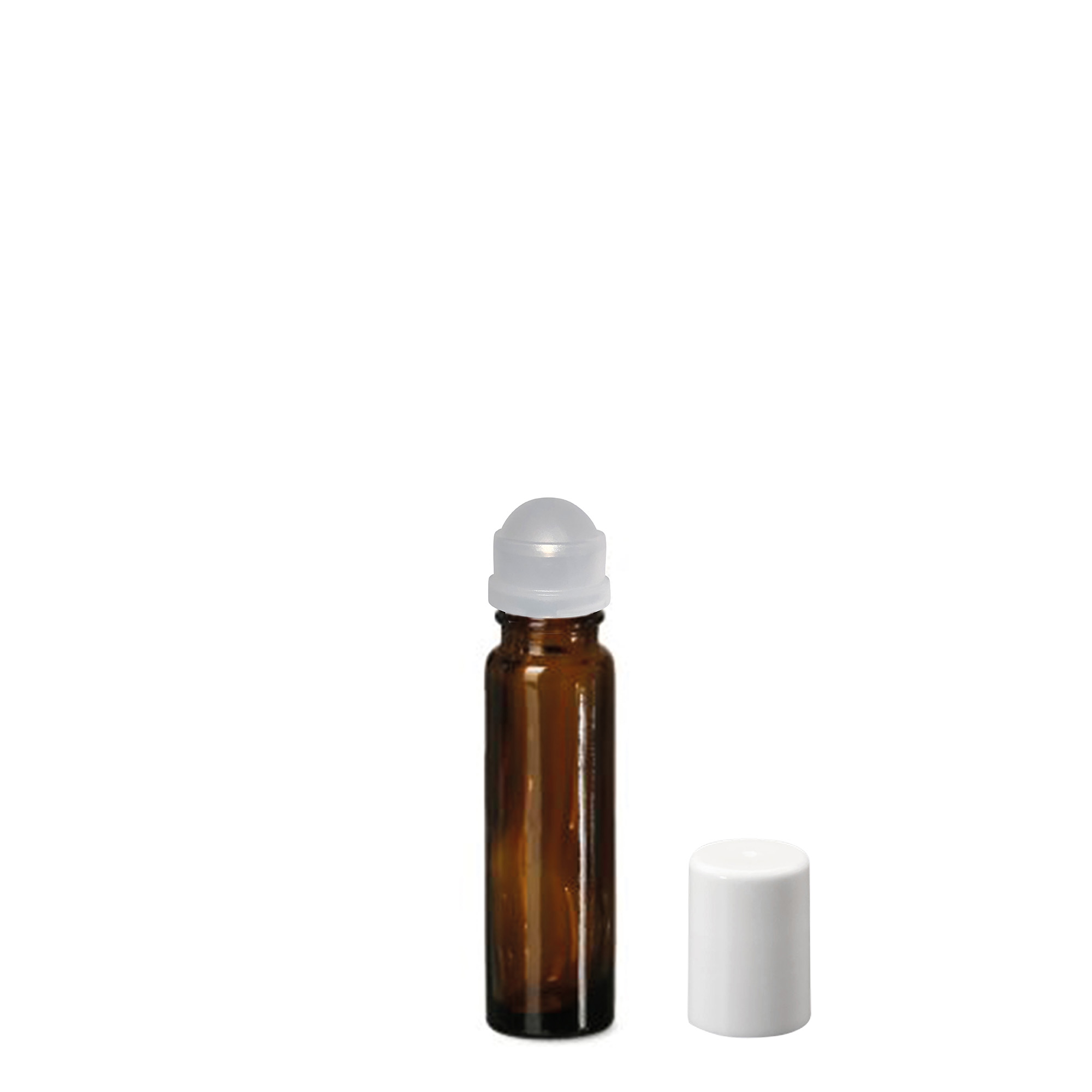 10 ml roll-onflesje, glas, bruin, opening: schroefdop 10 ml roll-onflesje, glas, bruin, opening: schroefdop