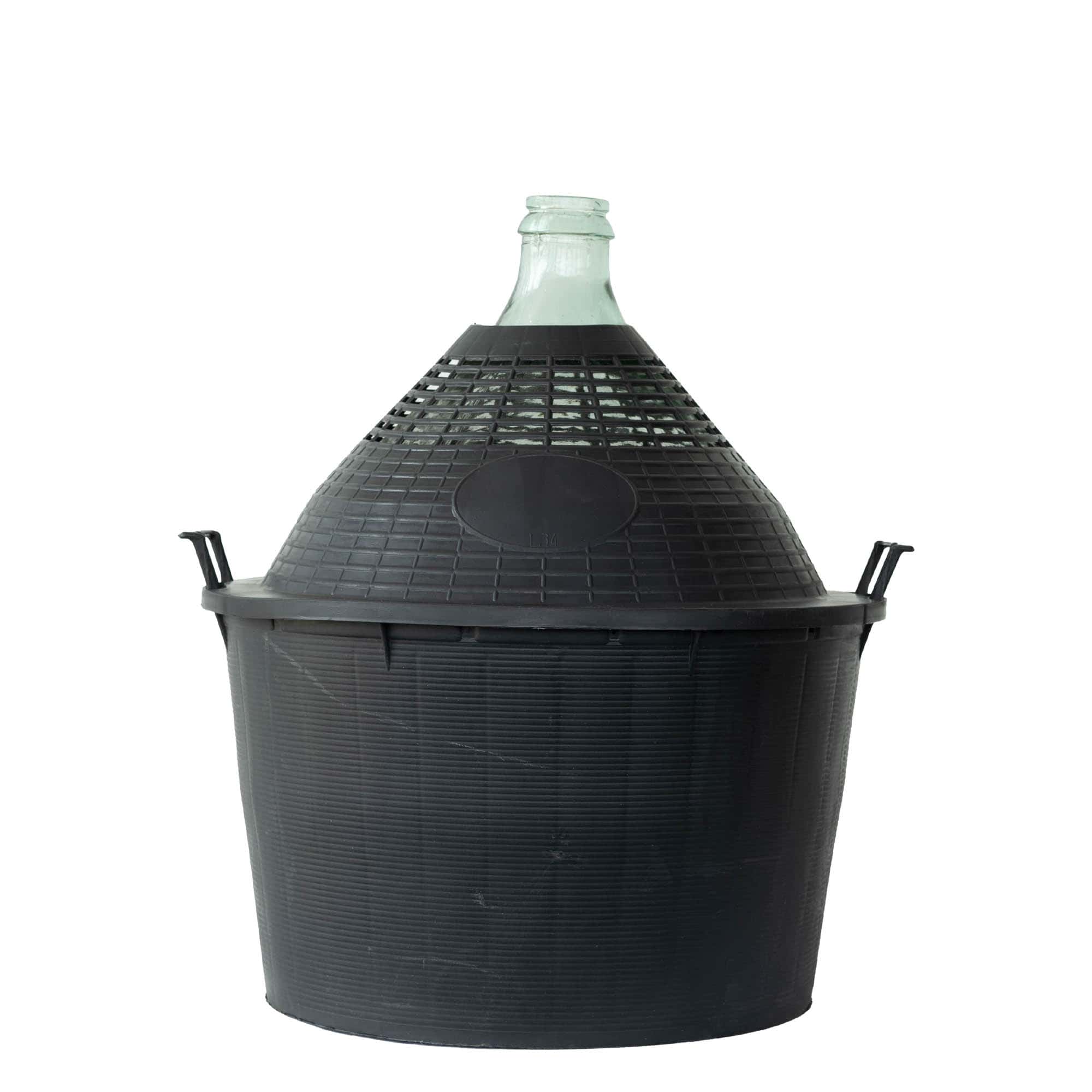 Ballonfles smalle hals, 34 l, glas, monding: stulpdeksel Ballonfles smalle hals, 34 l, glas, monding: stulpdeksel