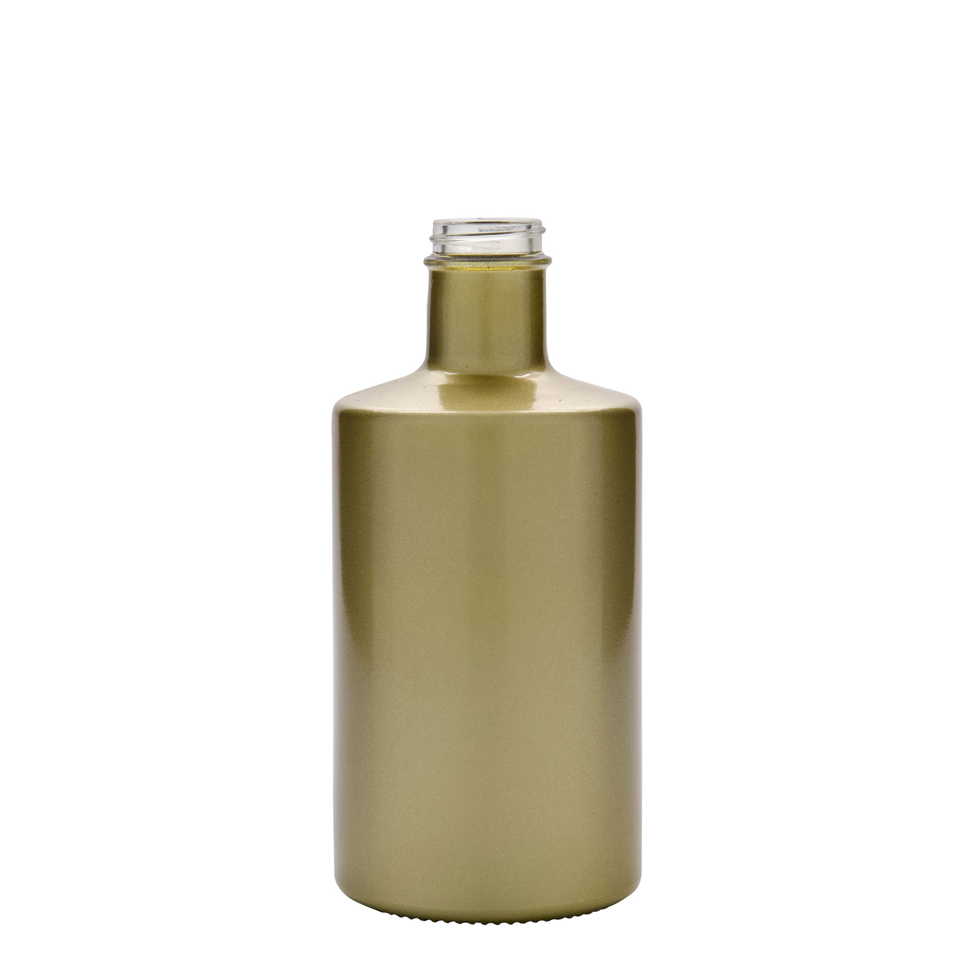 500 ml glazen fles 'Caroline', goud, opening: GPI 33 500 ml glazen fles 'Caroline', goud, opening: GPI 33