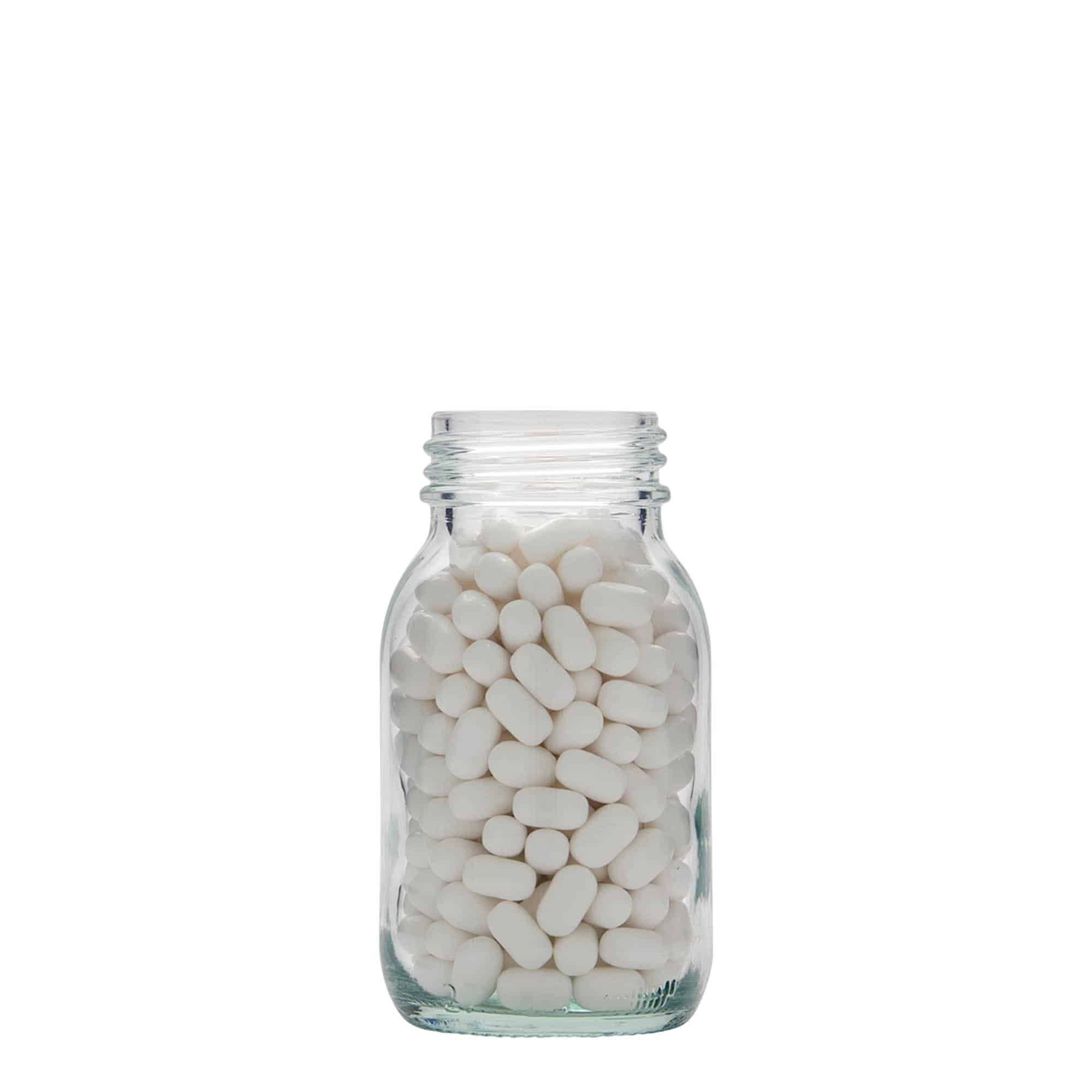 125 ml brede hals glas, opening: DIN 40