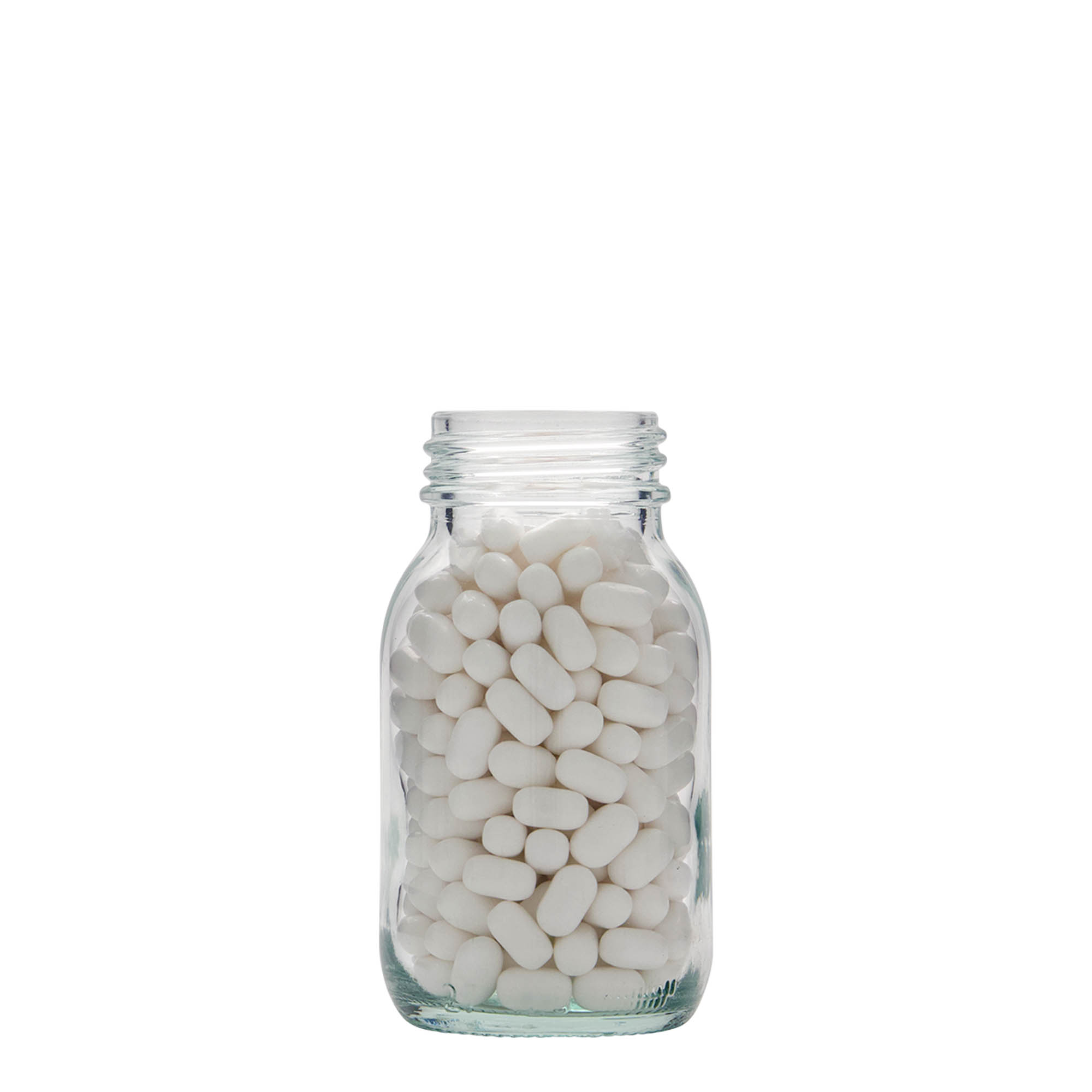 125 ml brede hals glas, opening: DIN 40 125 ml brede hals glas, opening: DIN 40