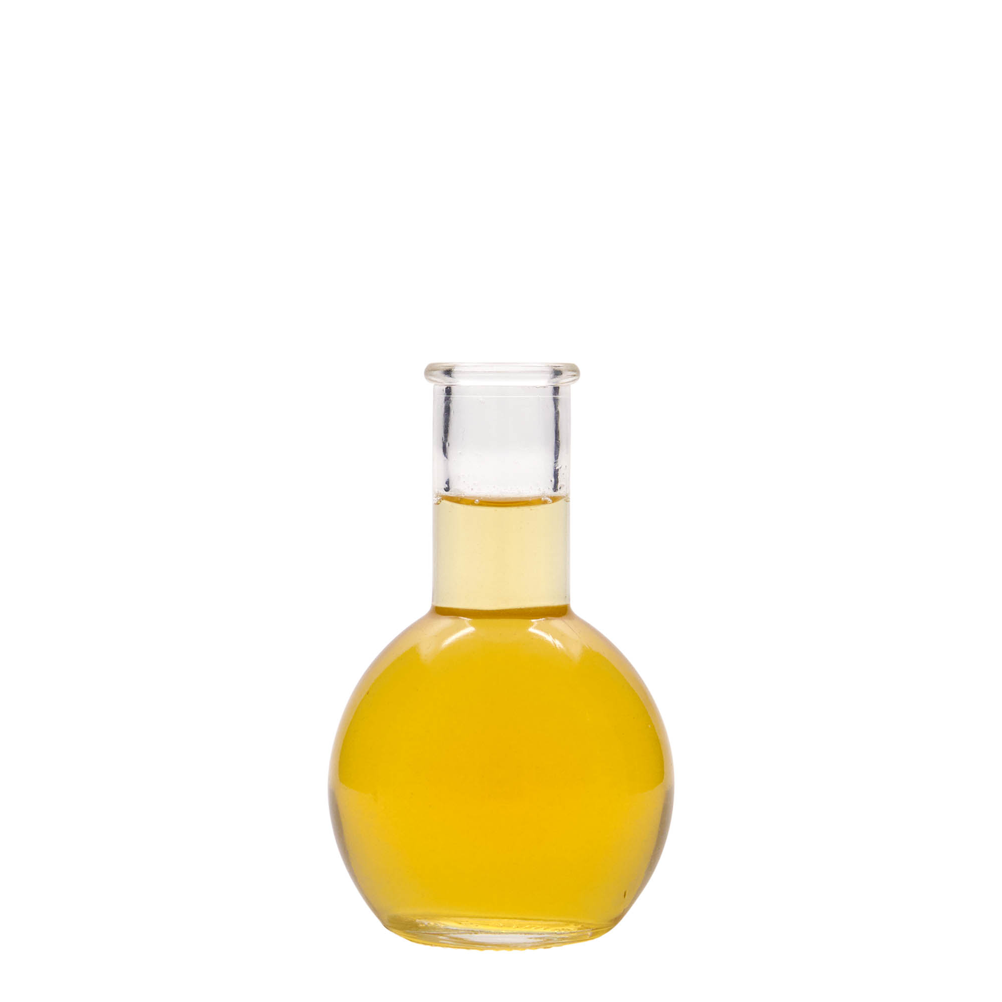 Glazen fles 'Tulipano', 100 ml, monding: kurk