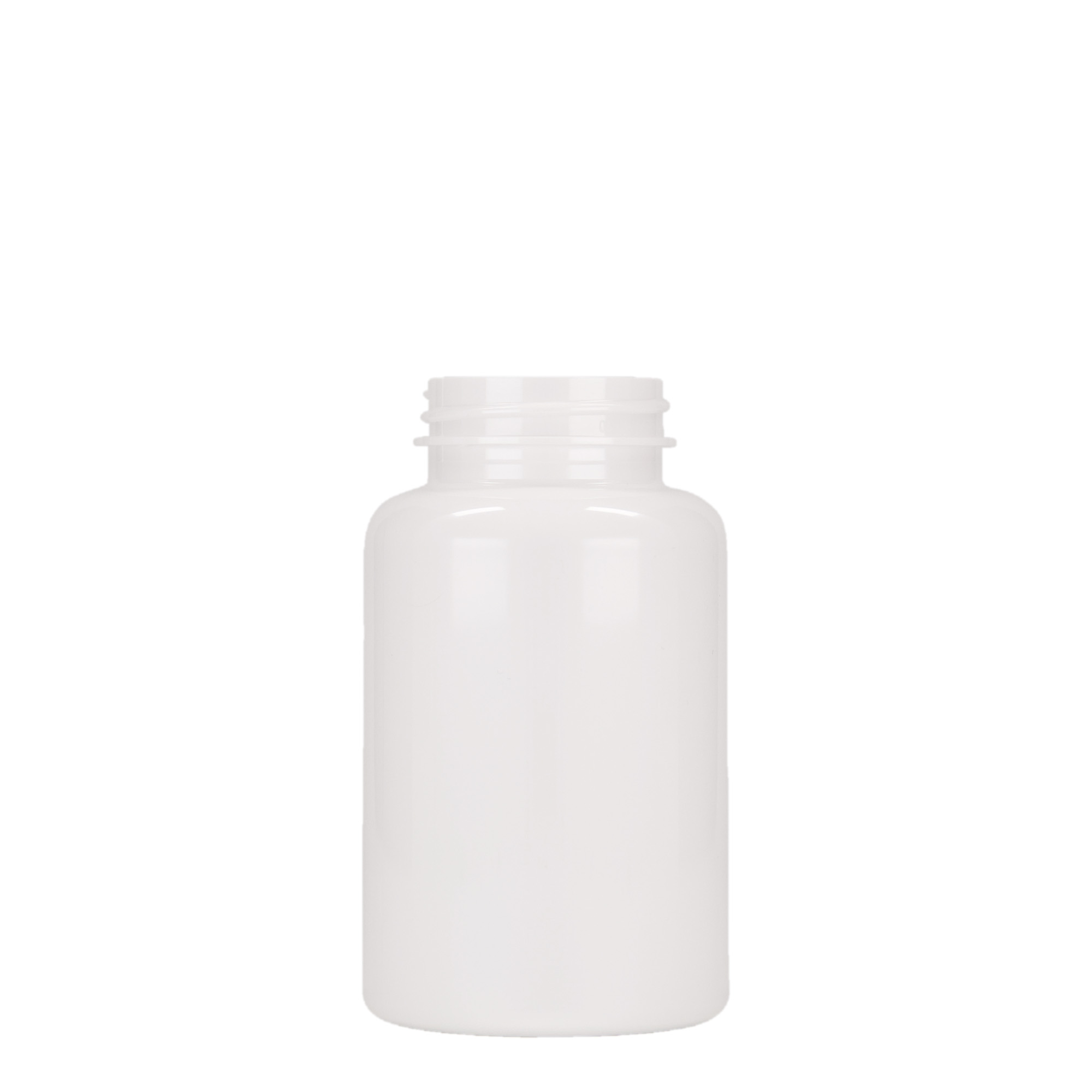 250 ml PET-verpakking, kunststof, wit, opening: 45/400 250 ml PET-verpakking, kunststof, wit, opening: 45/400
