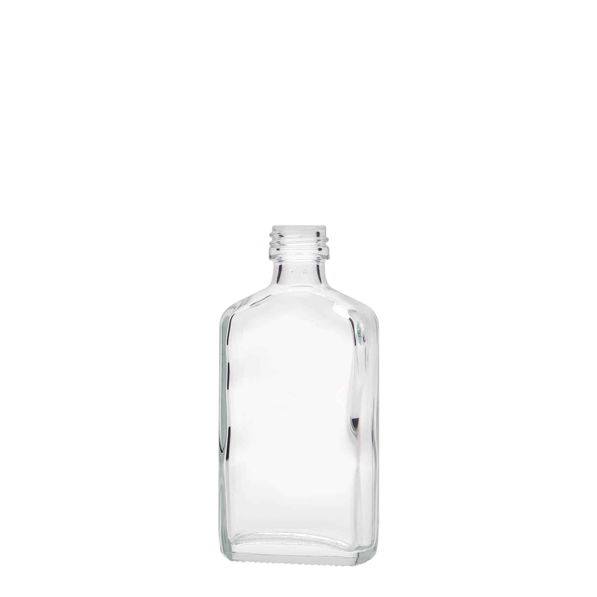 Zakflacon, 50 ml, rechthoekig, glas, monding: PP 18