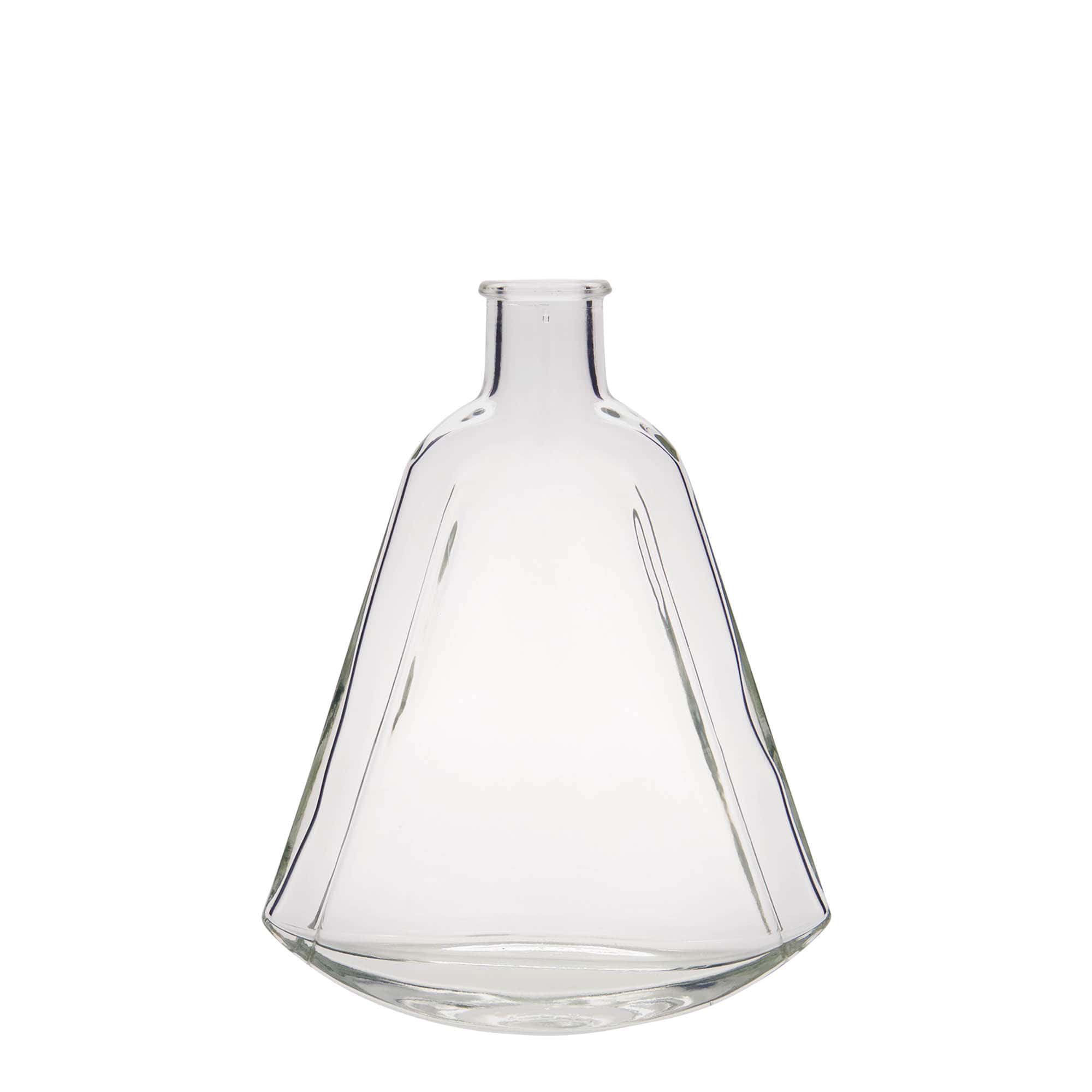 Glazen fles 'Maurizio', 200 ml, ovaal, monding: kurk Glazen fles 'Maurizio', 200 ml, ovaal, monding: kurk