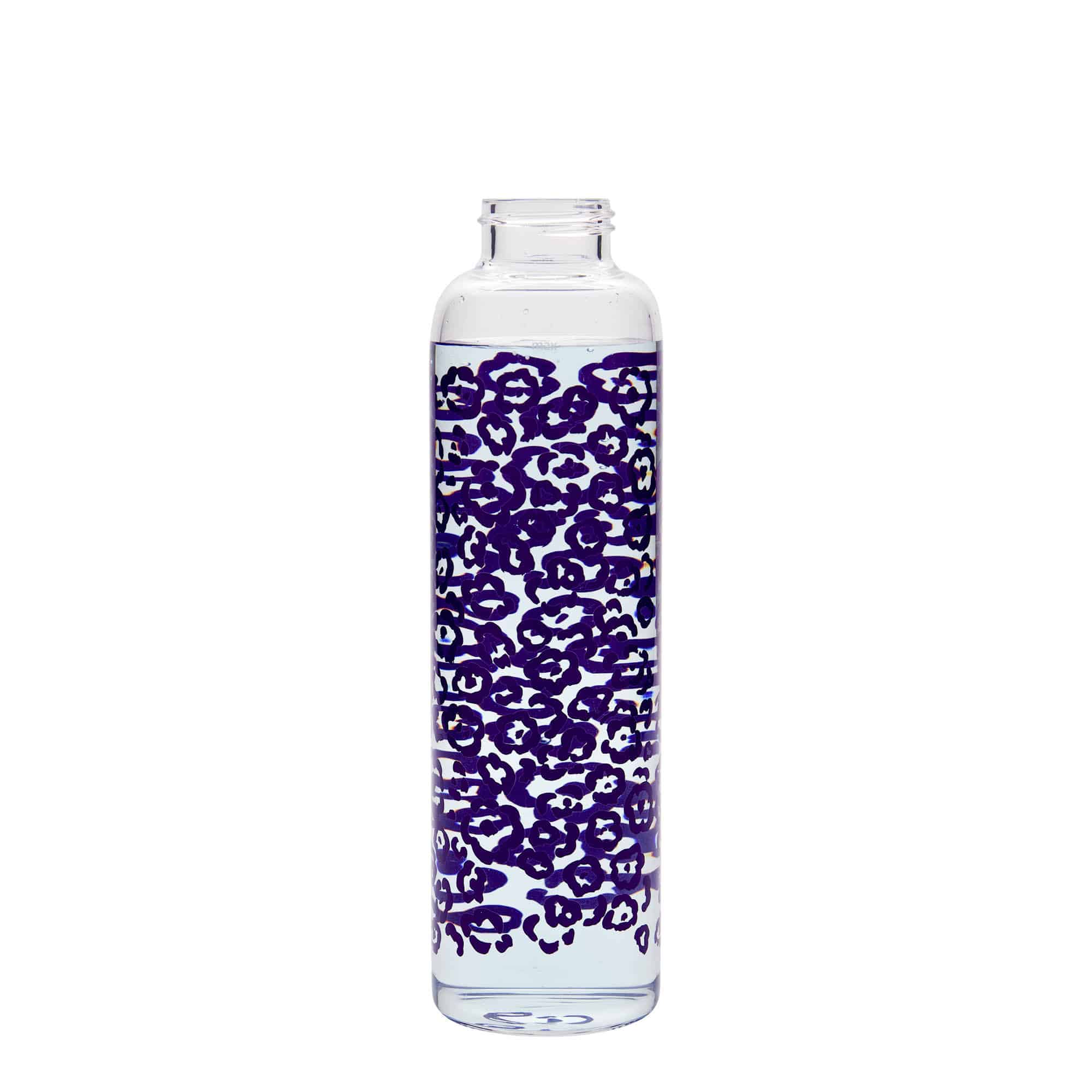 500 ml drinkfles 'Perseus - Paarse bloemen', opening: schroefdop