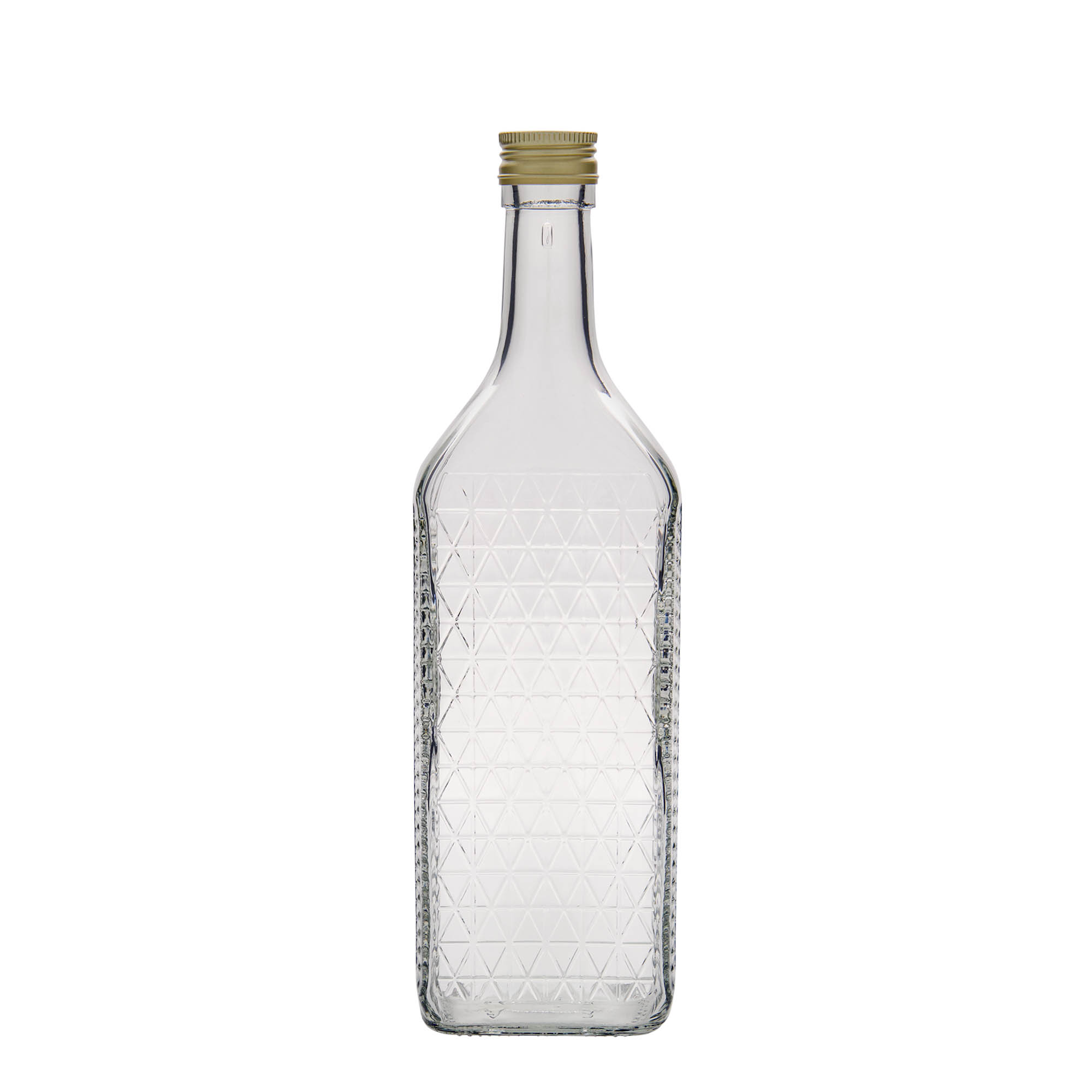 700 ml glazen fles 'Caruso', rechthoekig, monding: PP 31,5 700 ml glazen fles 'Caruso', rechthoekig, monding: PP 31,5