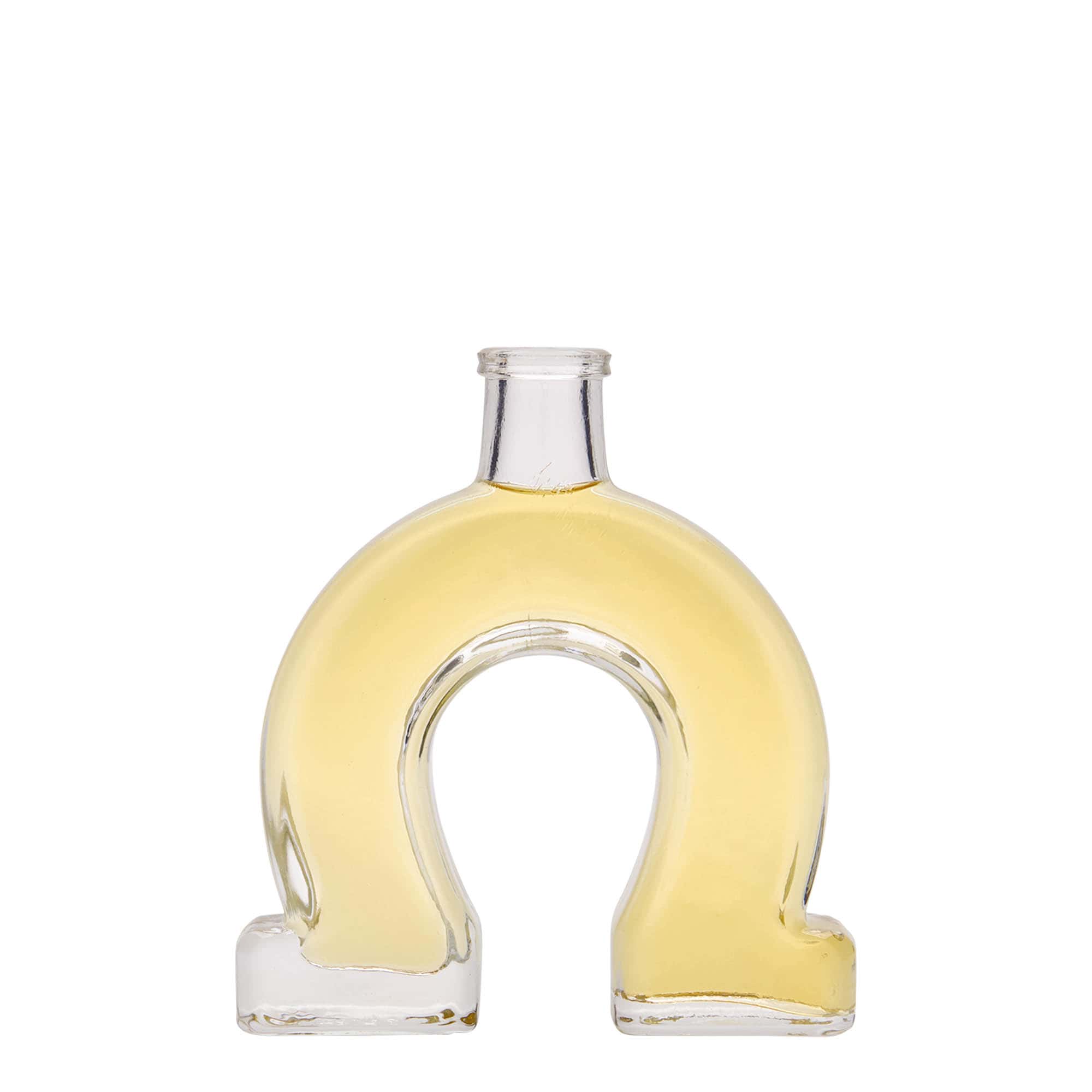 100 ml glazen fles 'Horseshoe', opening: kurk