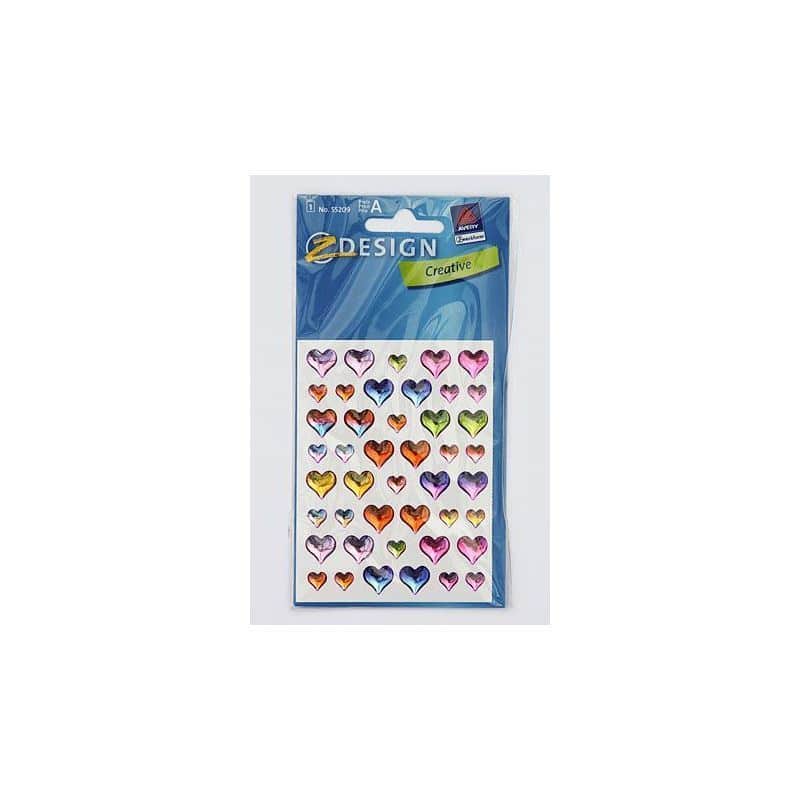 Zweckform stickers 'Gelharten', kunststof, meerkleurig Zweckform stickers 'Gelharten', kunststof, meerkleurig