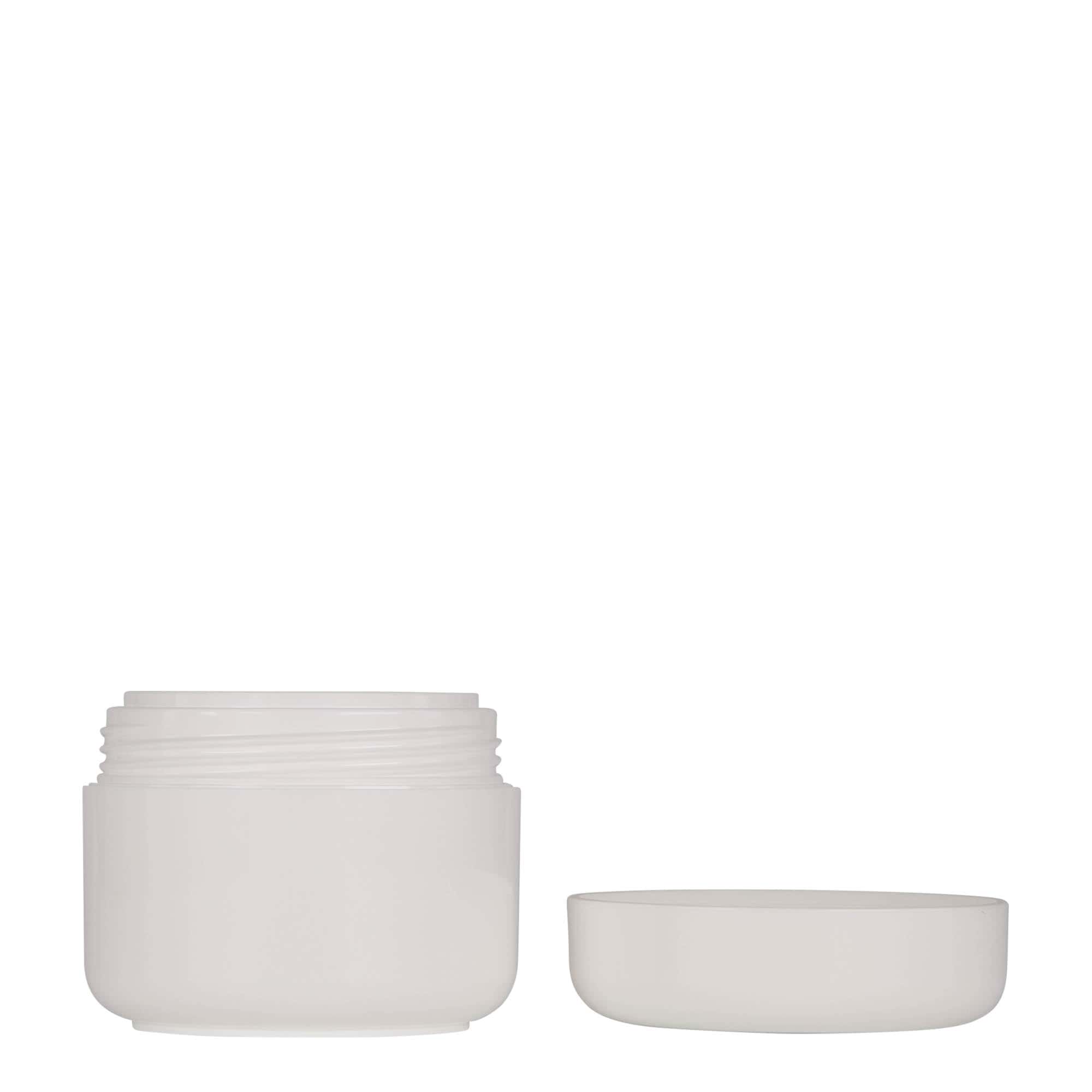 50 ml kunststofpot 'Bianca', PP, wit, opening: schroefdop
