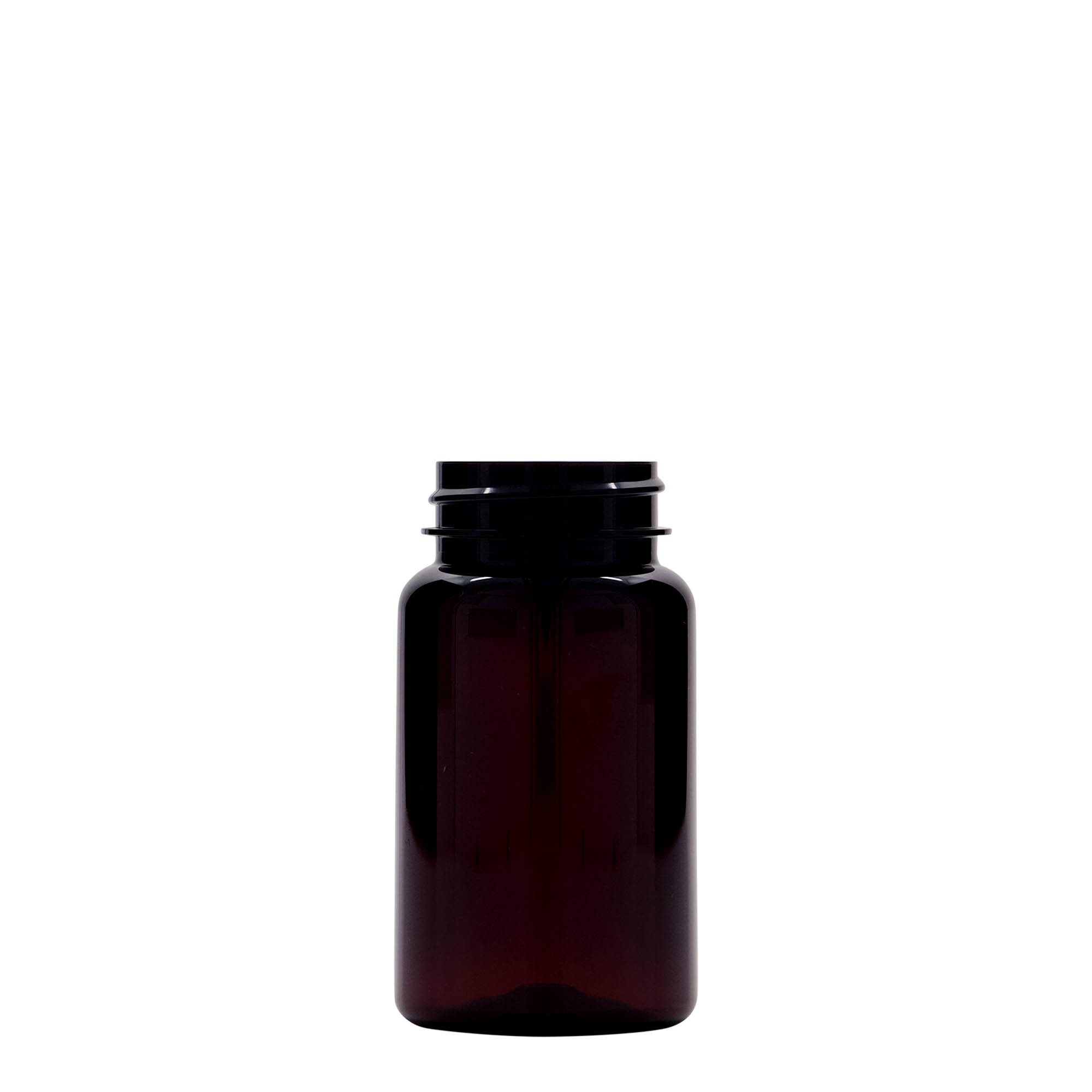 100 ml PET-fles, kunststof, bruin, hals: 38/400 100 ml PET-fles, kunststof, bruin, hals: 38/400