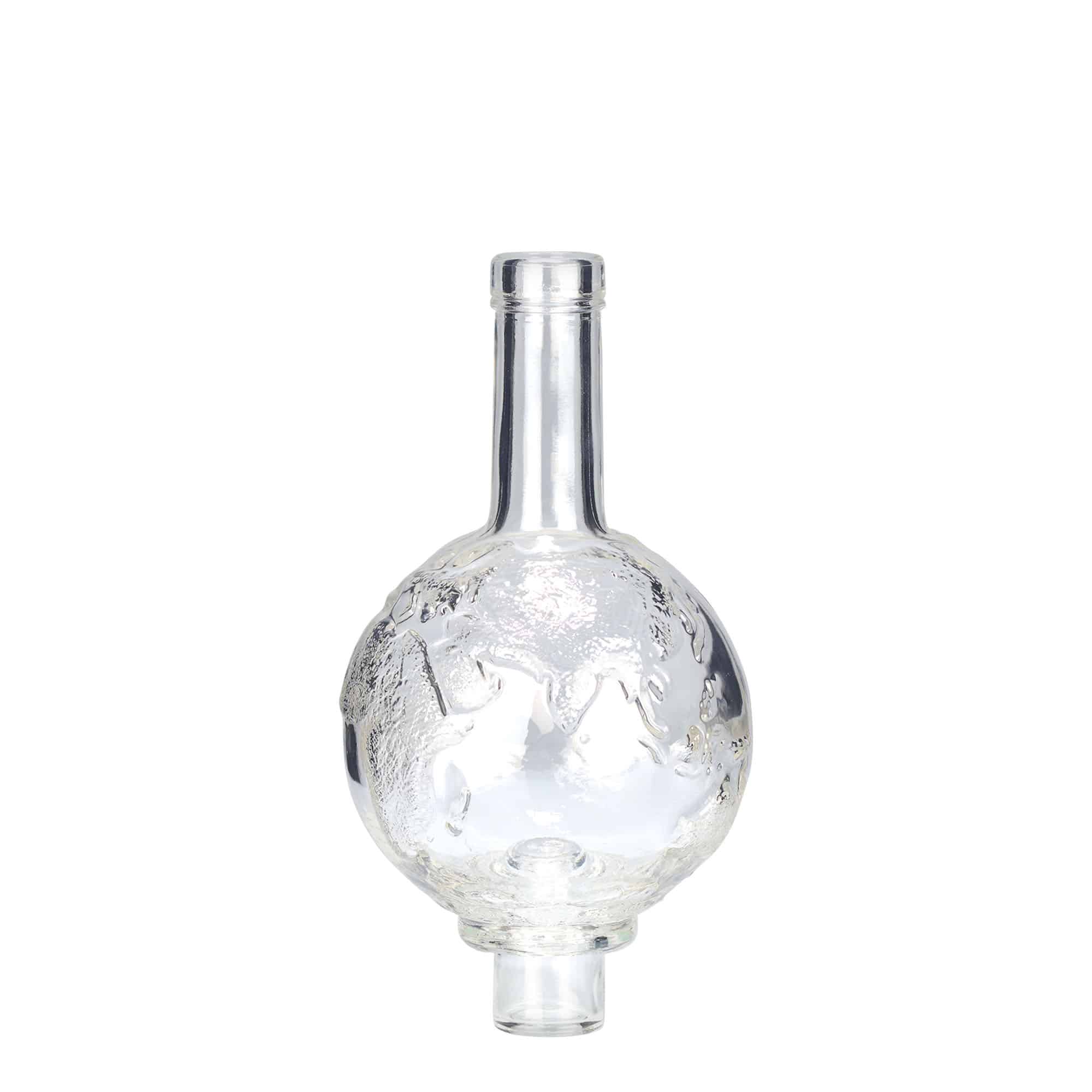 Glazen fles 'Globus', 500 ml, monding: kurk Glazen fles 'Globus', 500 ml, monding: kurk