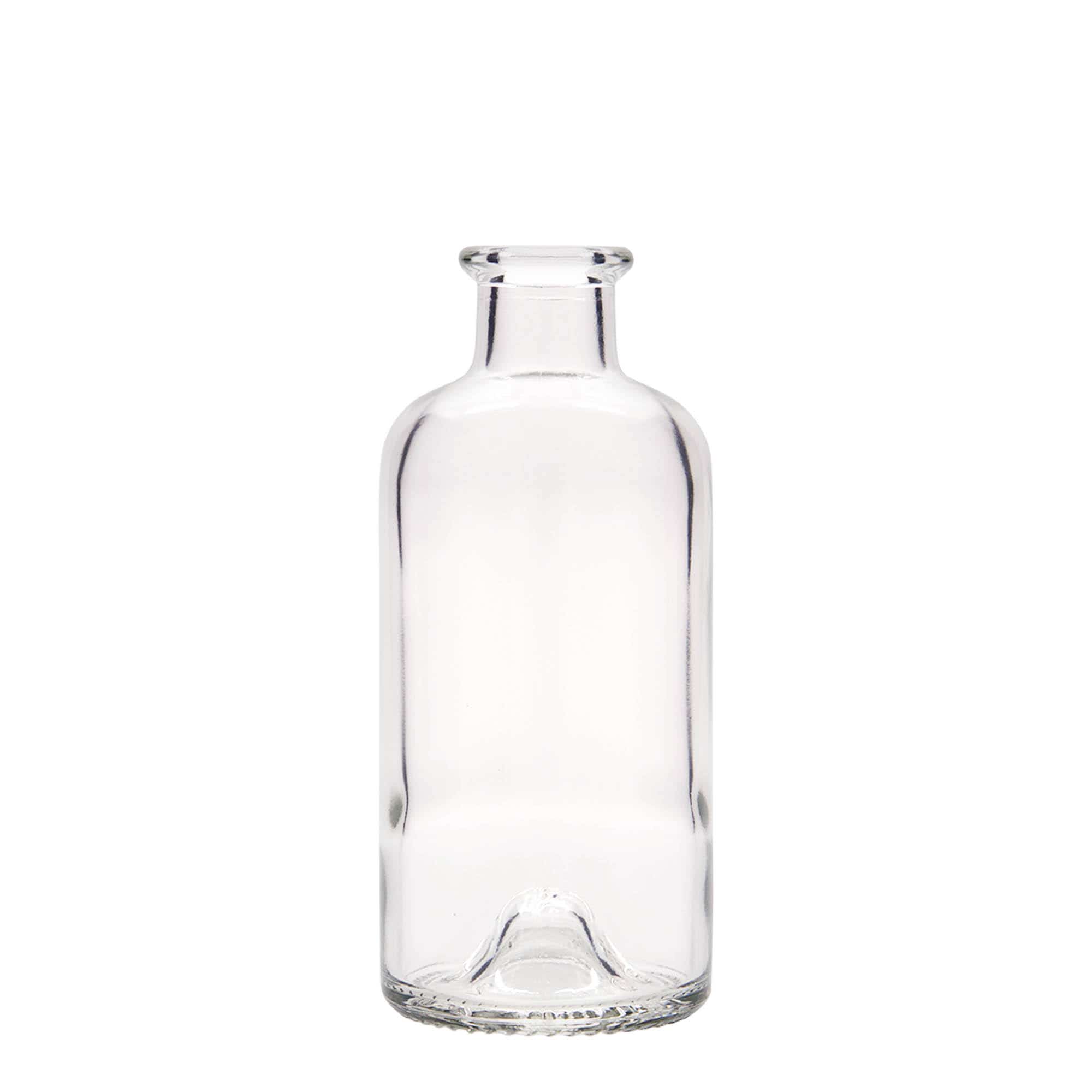 Glazen fles Apotheker, 200 ml, monding: kurk
