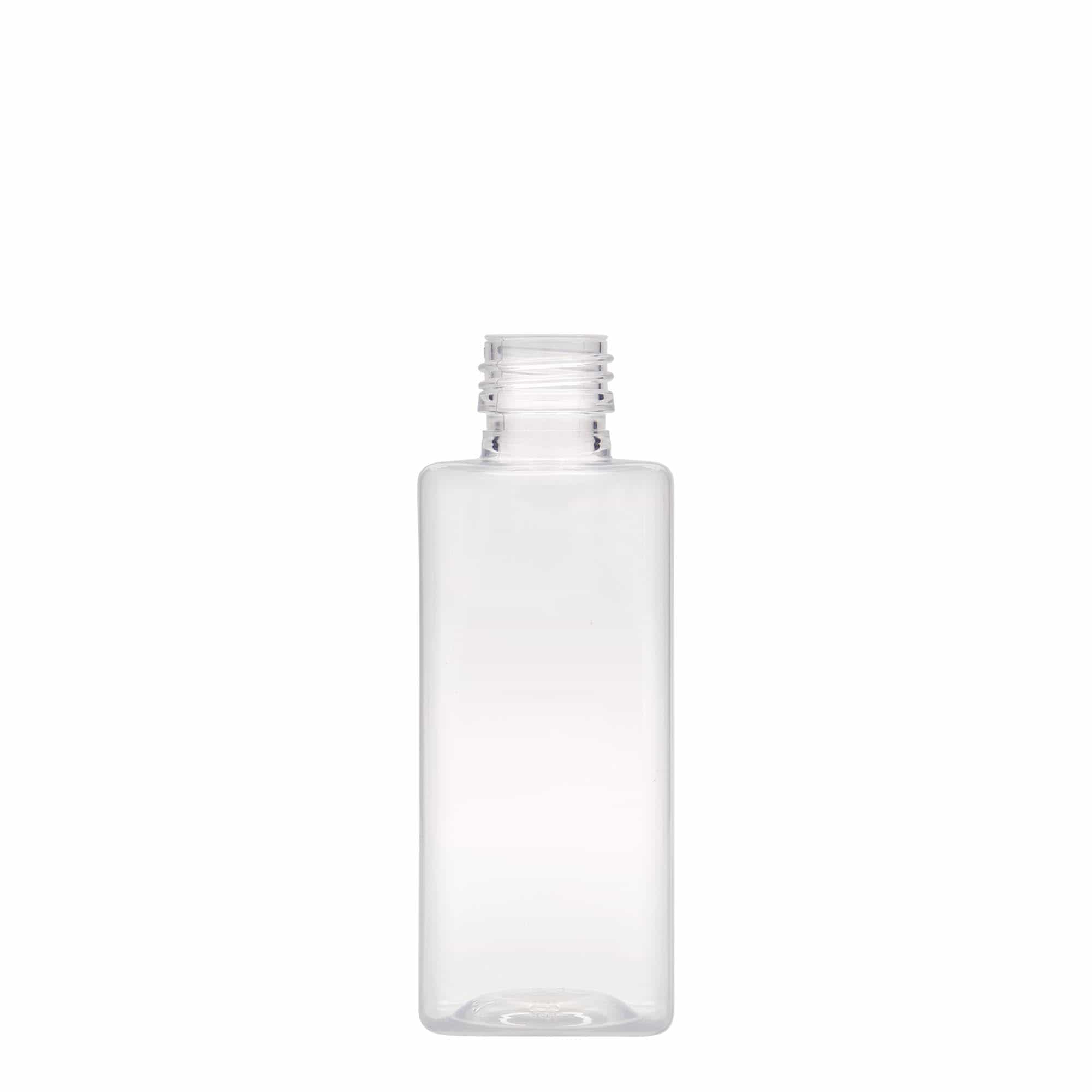 250 ml PET-fles 'Karl', vierkant, kunststof, opening: PP 28