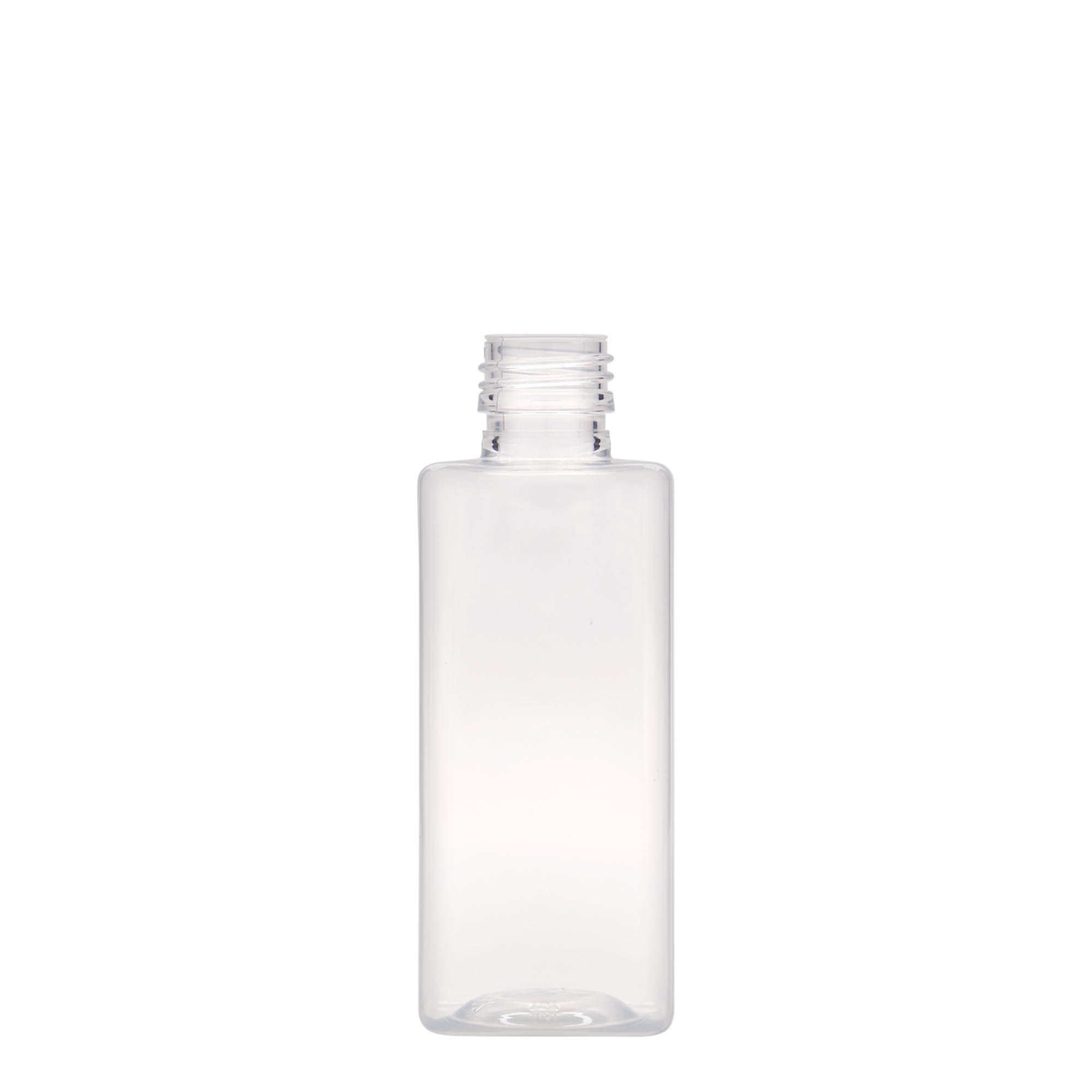 250 ml PET-fles 'Karl', vierkant, kunststof, opening: PP 28