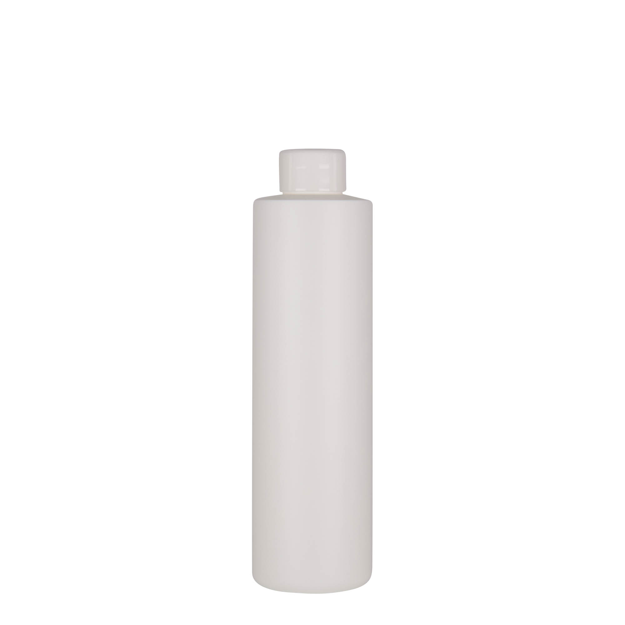 250 ml kunststoffles 'Pipe', groen HDPE, wit, opening: 24/410