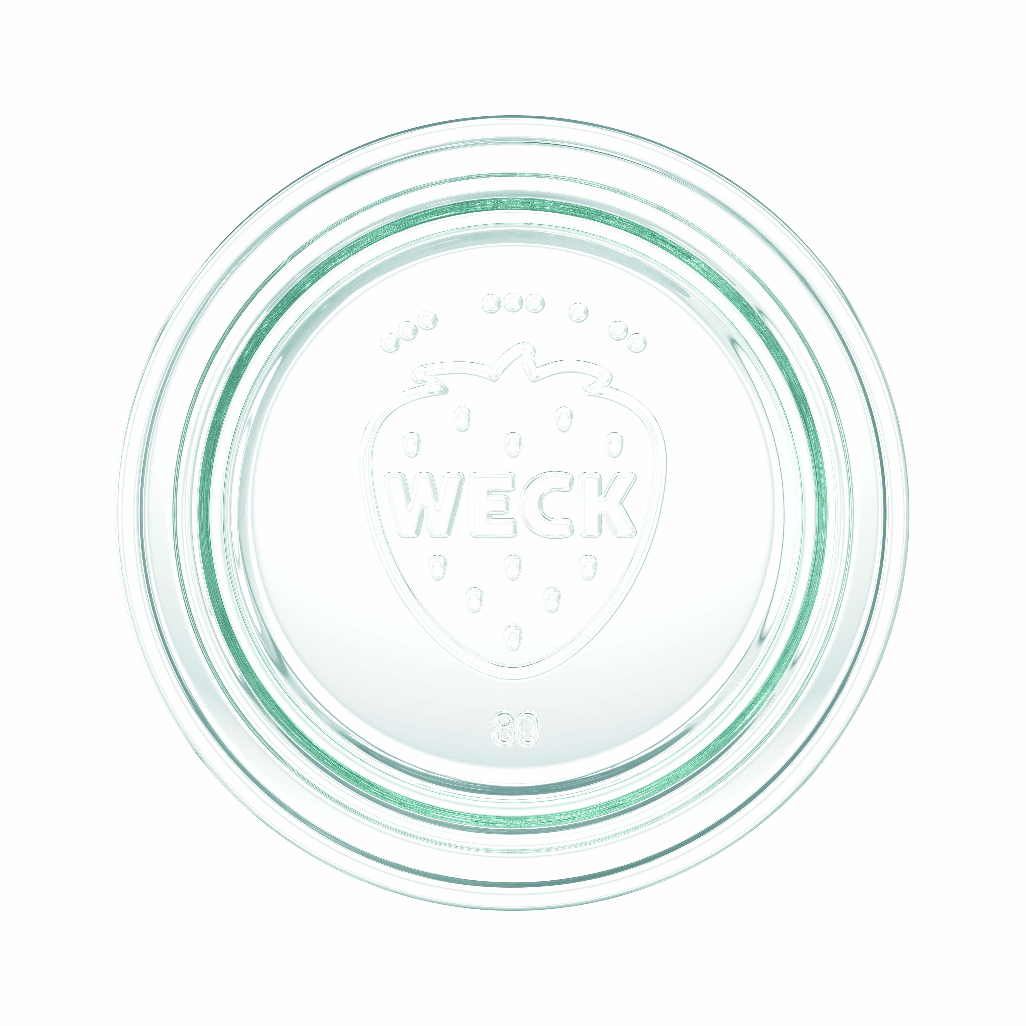 6x 730 ml WECK-gourmetglas met glazen deksel RR 80