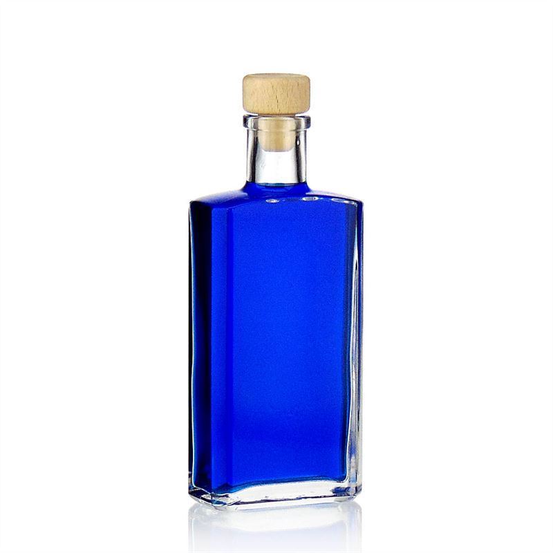 200 ml glazen fles 'Shiny', rechthoekig, opening: kurk 200 ml glazen fles 'Shiny', rechthoekig, opening: kurk
