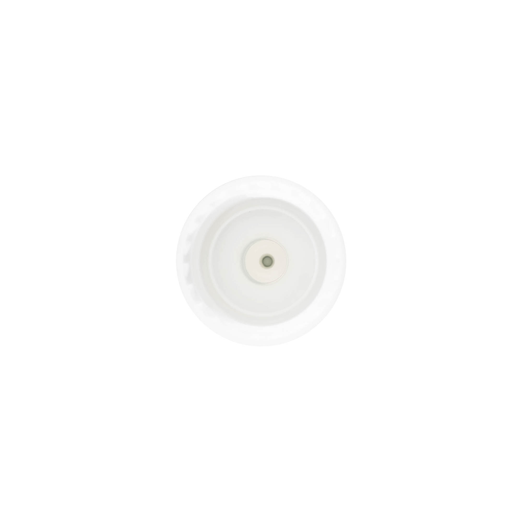 Schroefdop met applicator, PP-kunststof, wit, voor opening: 24/410 Schroefdop met applicator, PP-kunststof, wit, voor opening: 24/410