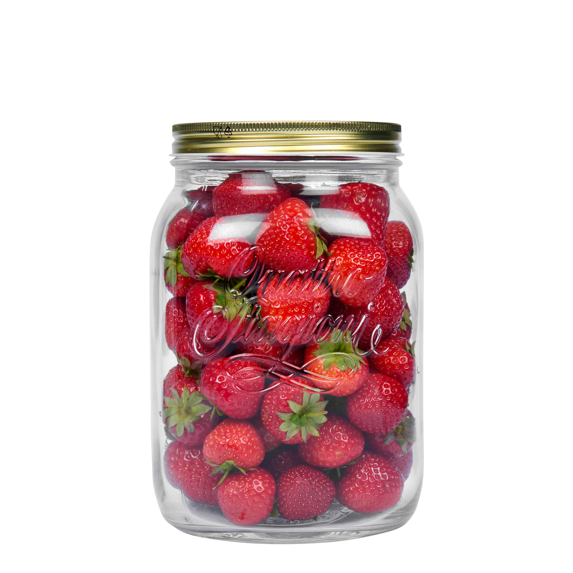 2.000 ml glas 'Quattro Stagioni', opening: schroefdop 2.000 ml glas 'Quattro Stagioni', opening: schroefdop