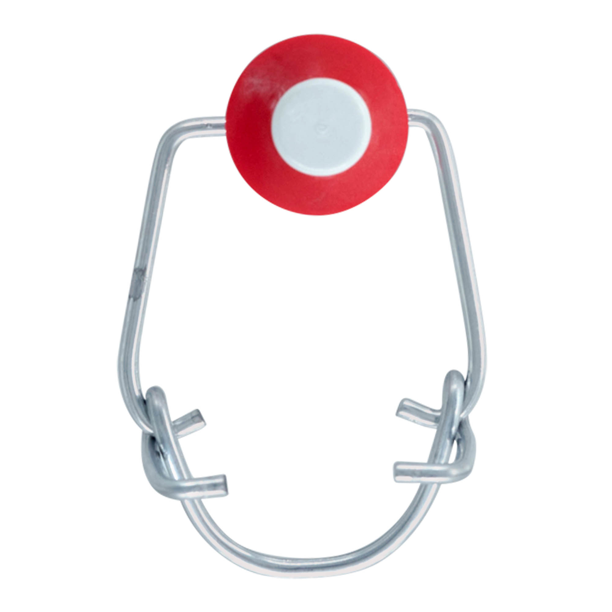 Standard beugelvergrendeling, kunststof, rood-wit Standard beugelvergrendeling, kunststof, rood-wit