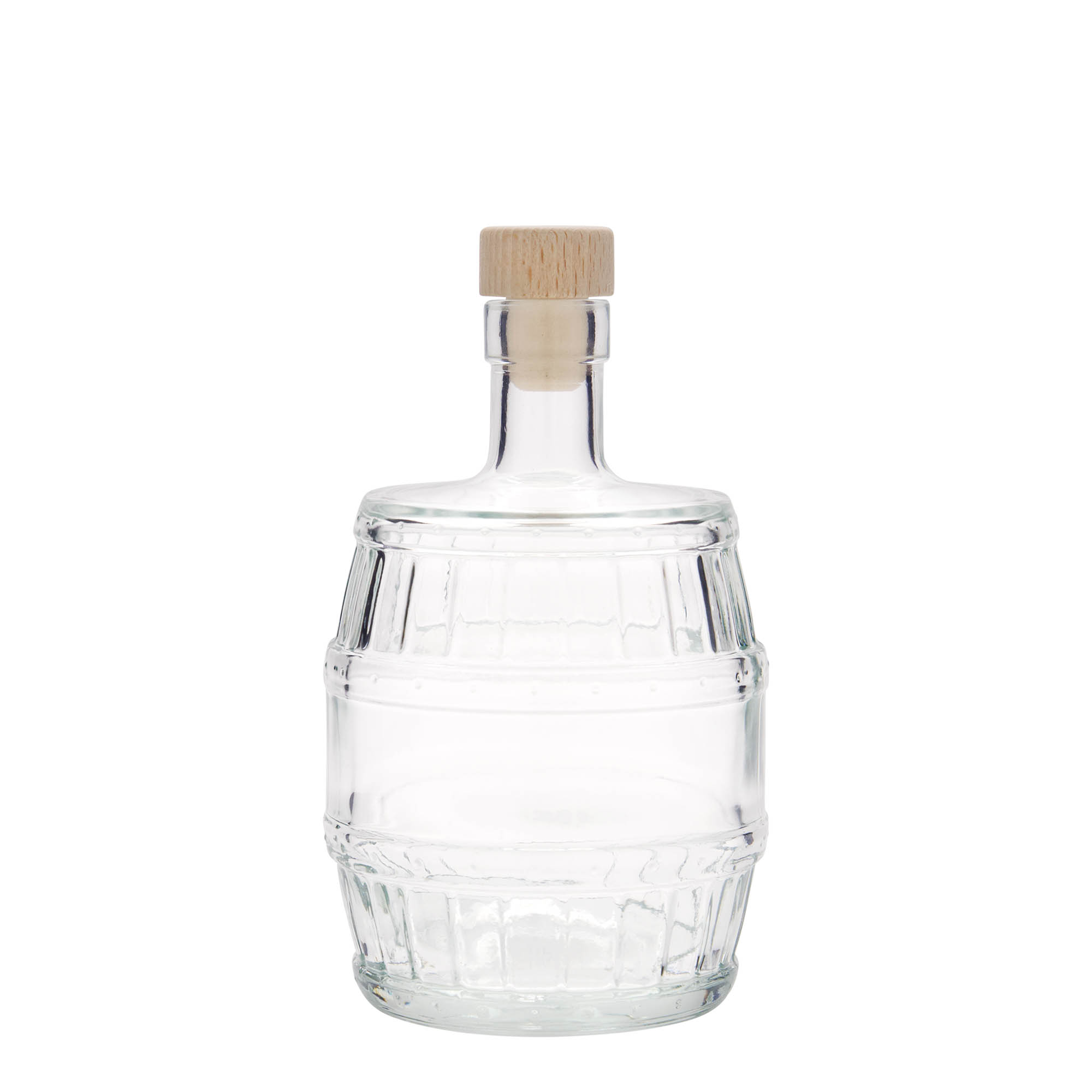 500 ml glazen fles 'vat', opening: kurk