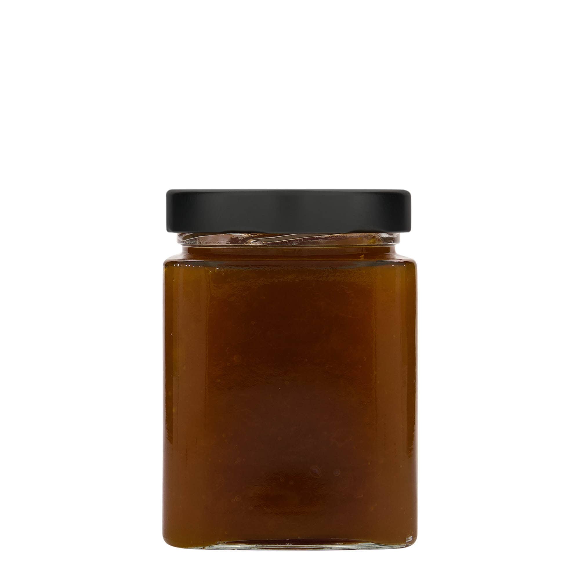 580 ml Vierkantglas 'Ikarus', opening: Deep-Twist-Off (DTO 82)