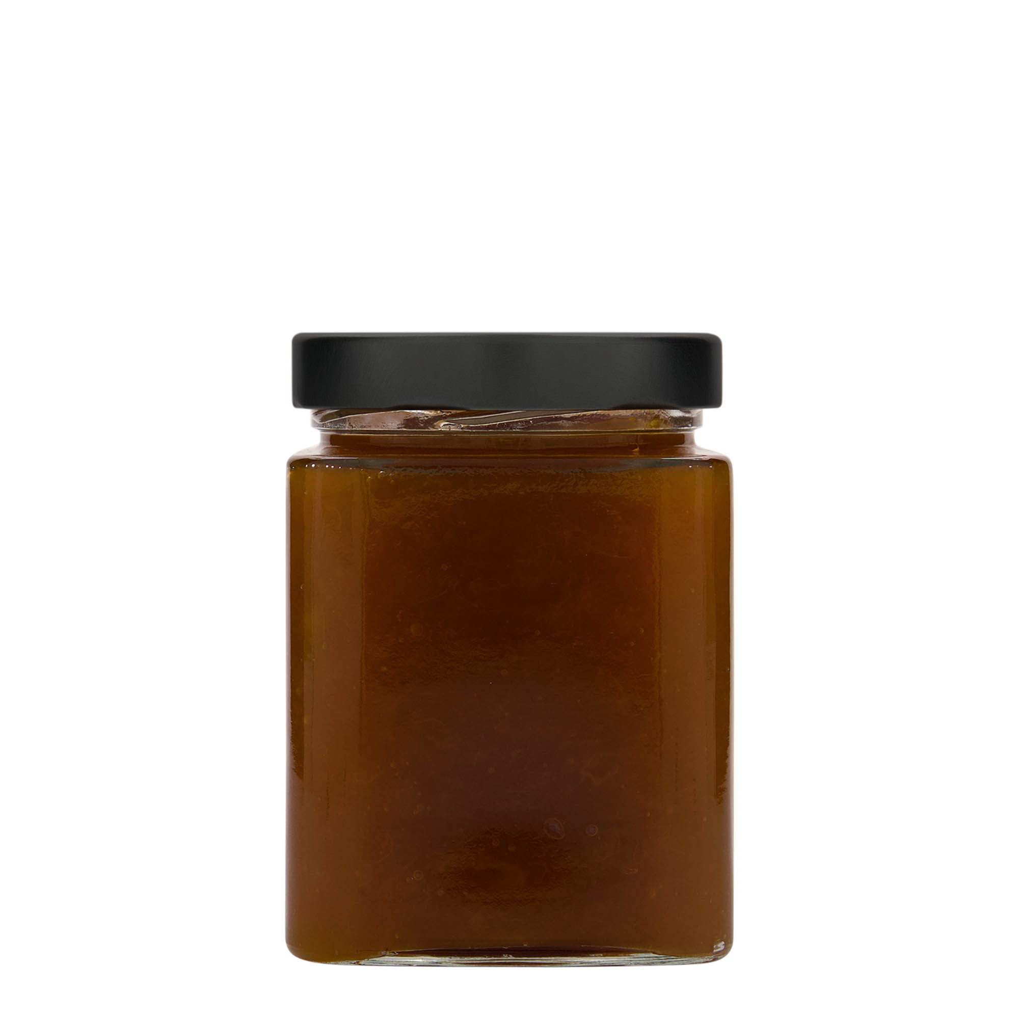 580 ml Vierkantglas 'Ikarus', opening: Deep-Twist-Off (DTO 82)