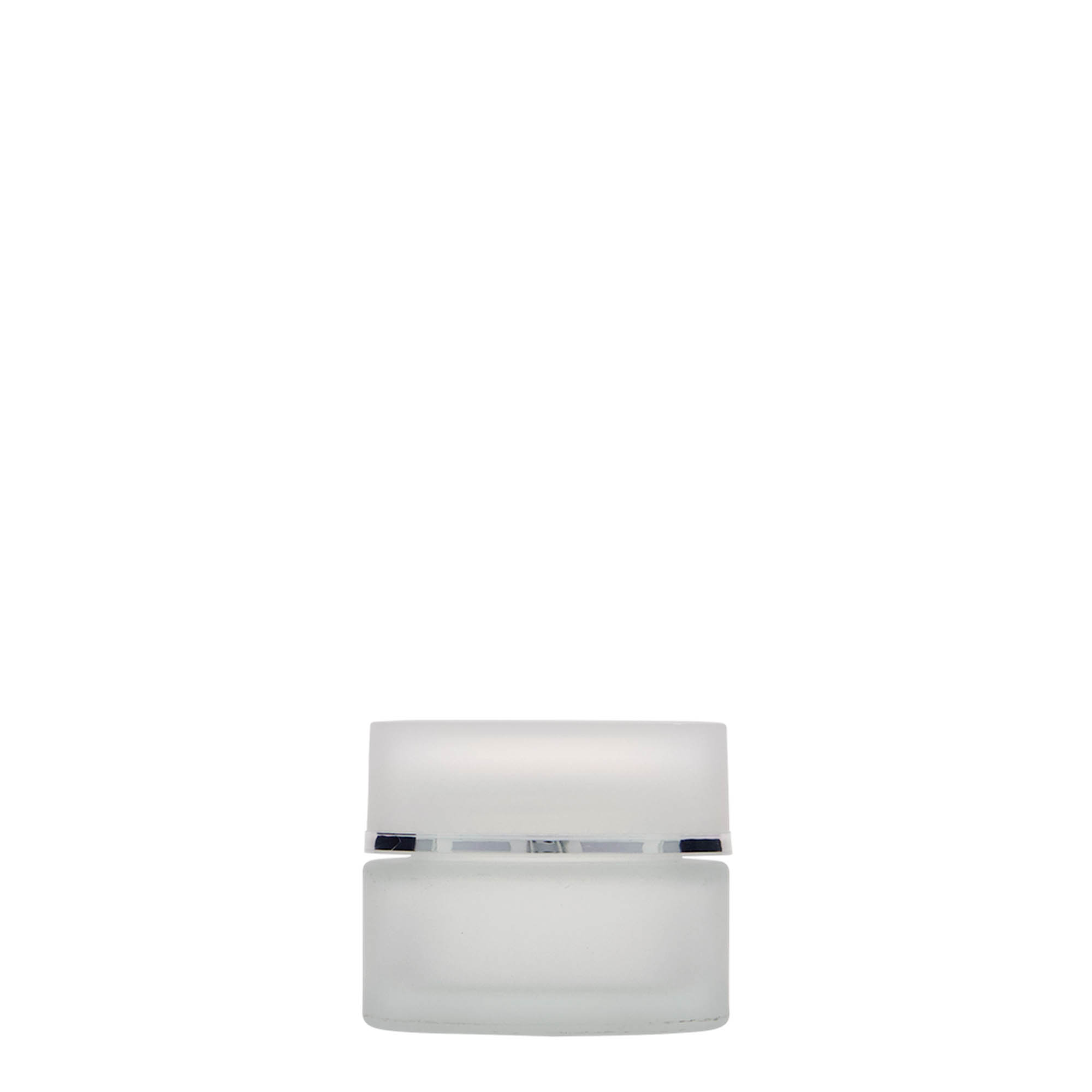 15 ml potje 'Platin Editie', glas, mat, opening: schroefdop 15 ml potje 'Platin Editie', glas, mat, opening: schroefdop