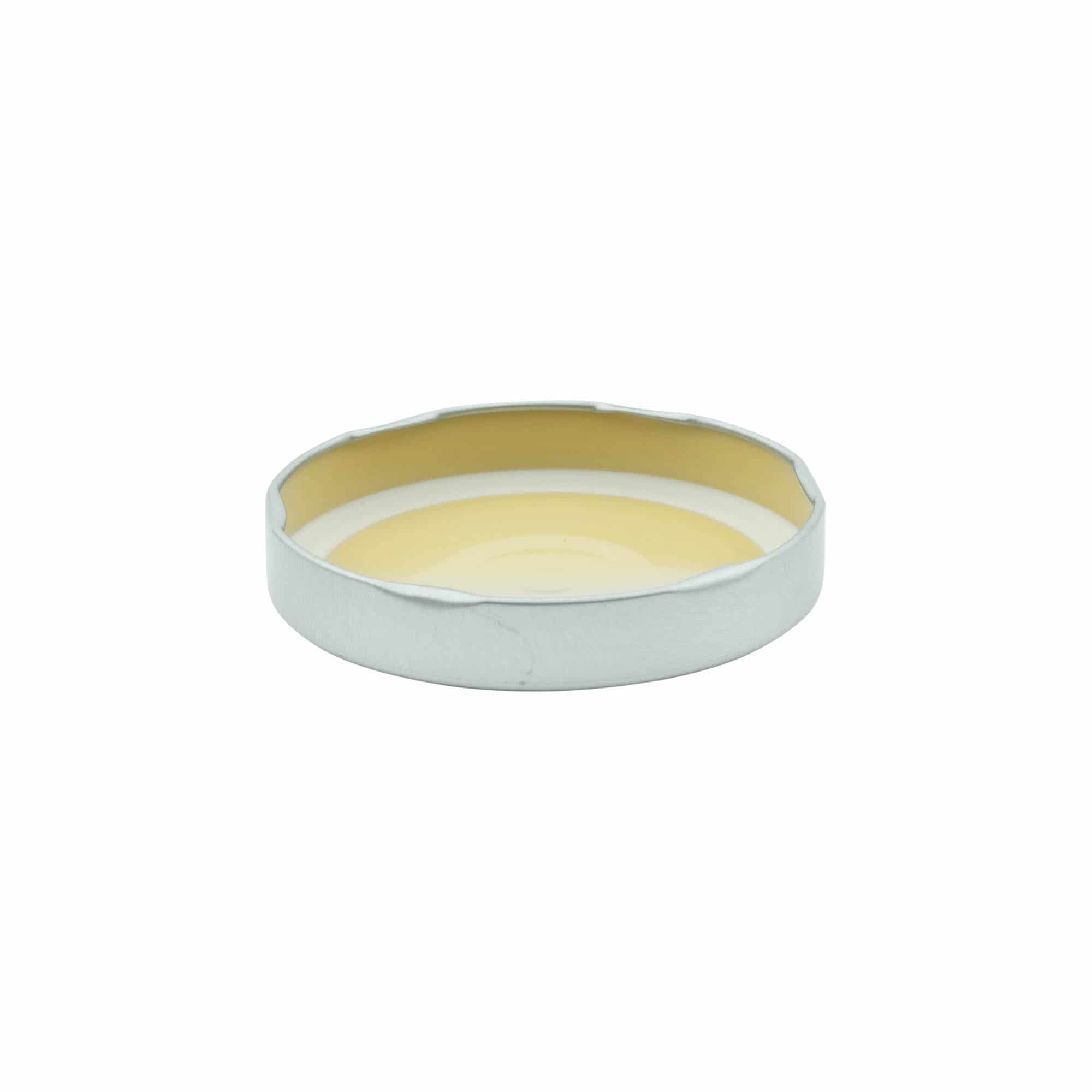 Deep-Twist-Off-sluiting, blik, zilver, voor opening: Deep-TO 82