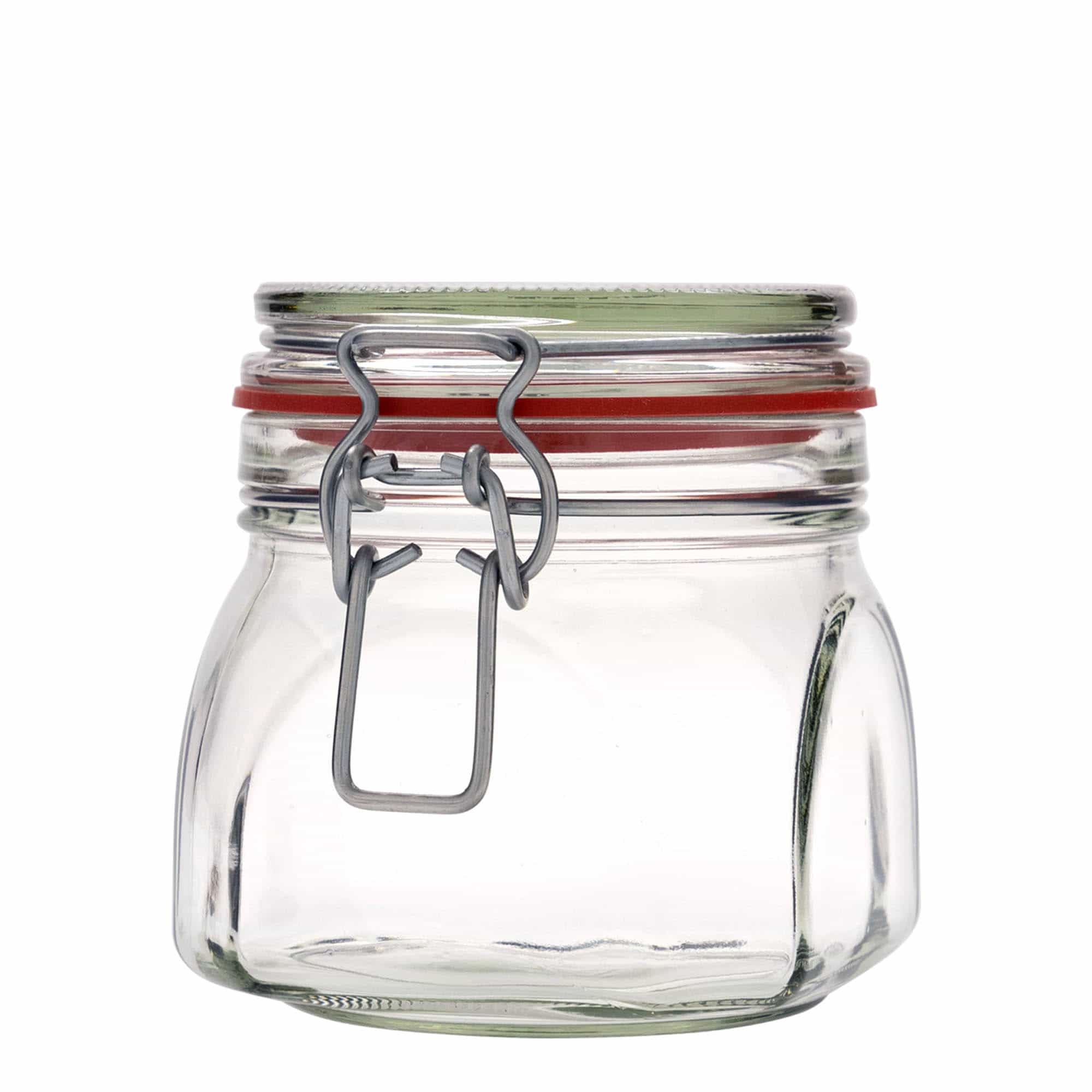 630 ml beugelfles, vierkant, opening: beugelsluiting