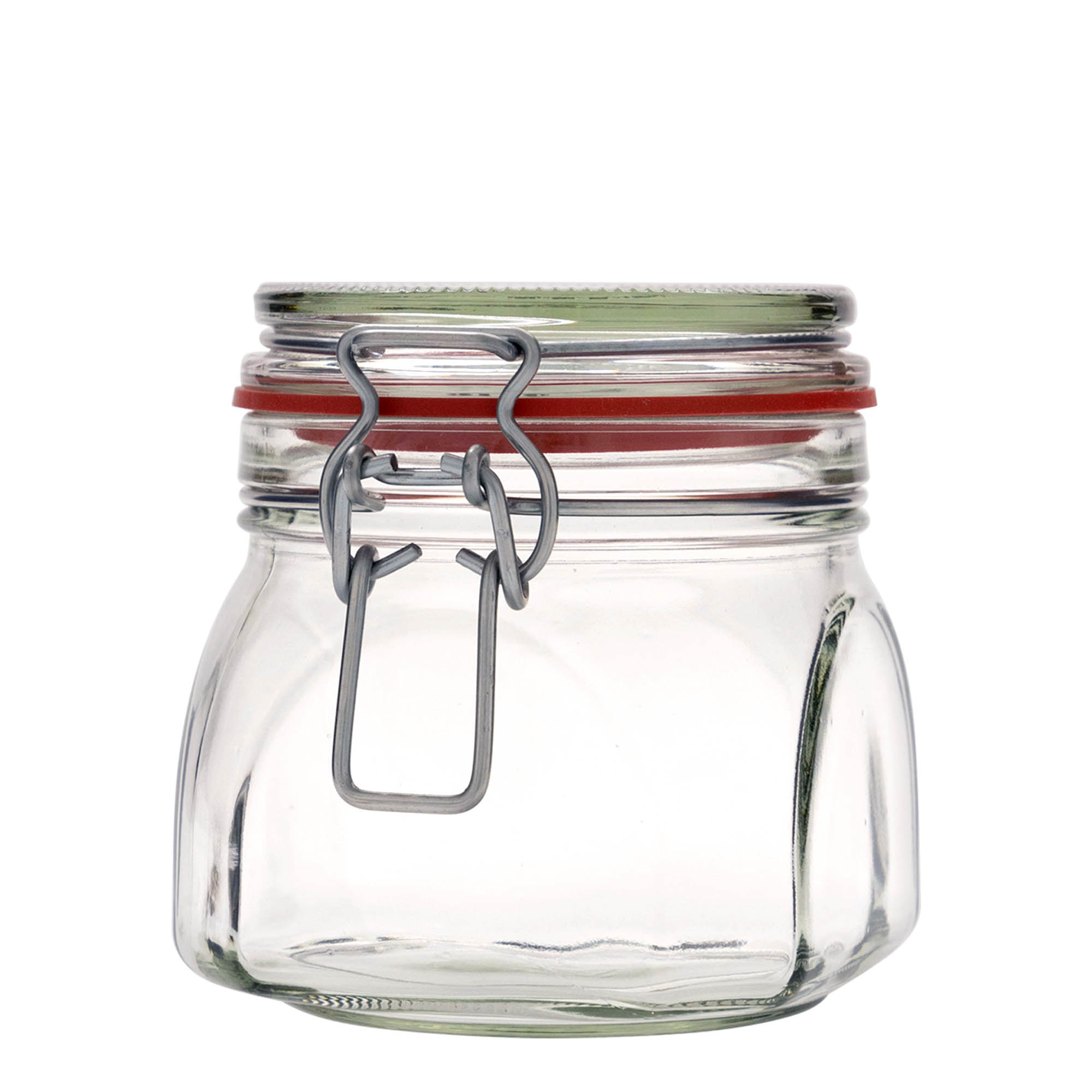 630 ml beugelfles, vierkant, opening: beugelsluiting