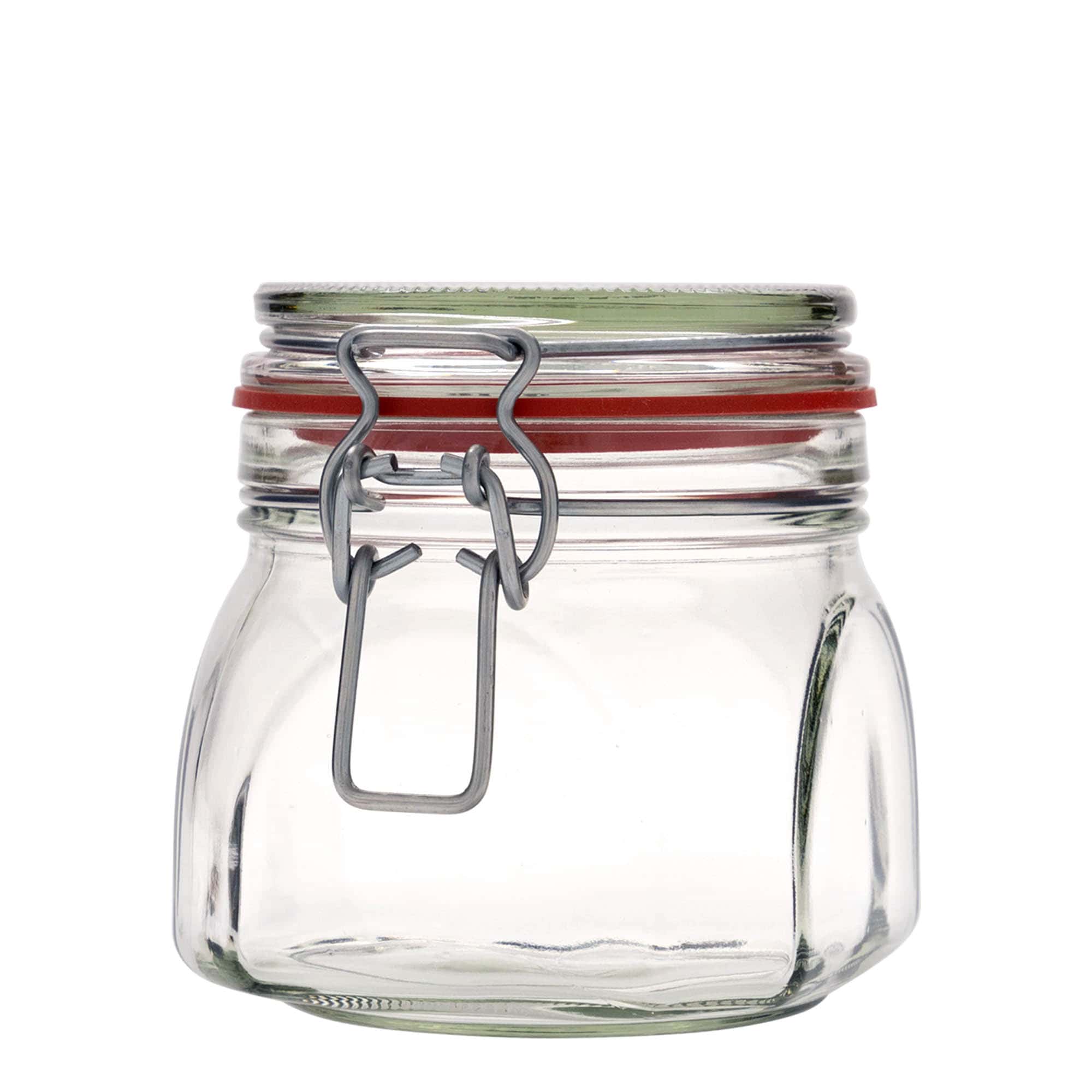 630 ml beugelfles, vierkant, opening: beugelsluiting