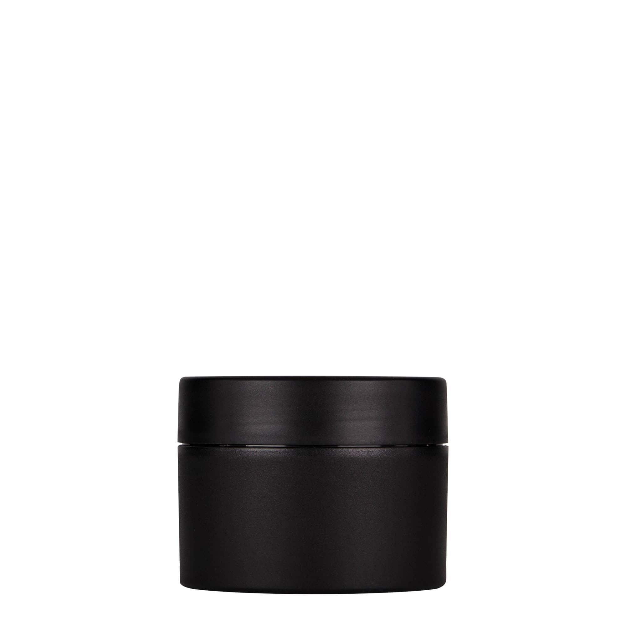 100 ml kunststofpot 'Antonella', PP, zwart, opening: schroefdop