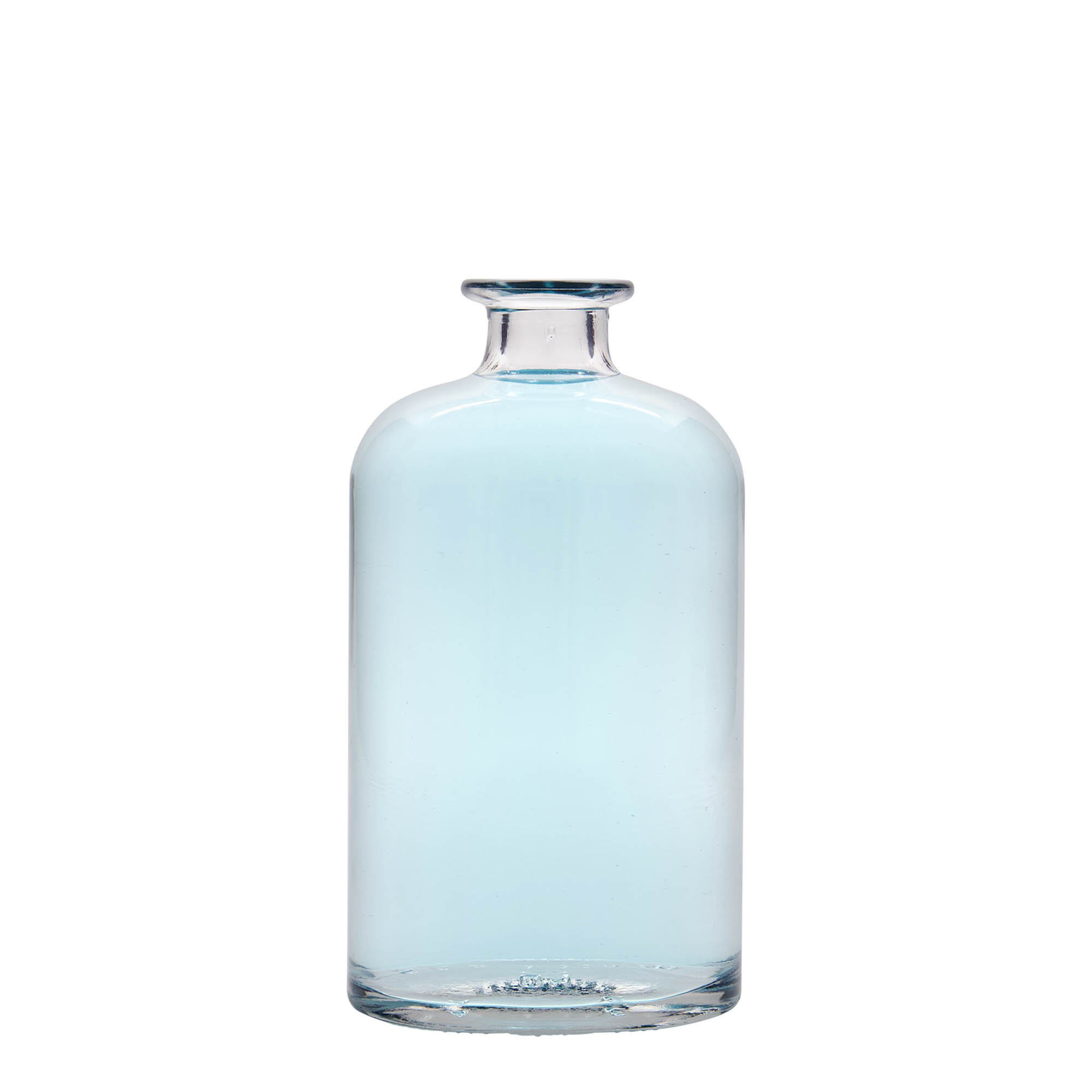 Glazen fles 'Dundee', 500 ml, ovaal, monding: kurk Glazen fles 'Dundee', 500 ml, ovaal, monding: kurk