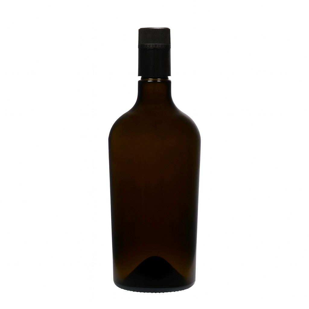 750 ml azijn-/olieflacon 'Oleum', glas, antiekgroen, opening: DOP