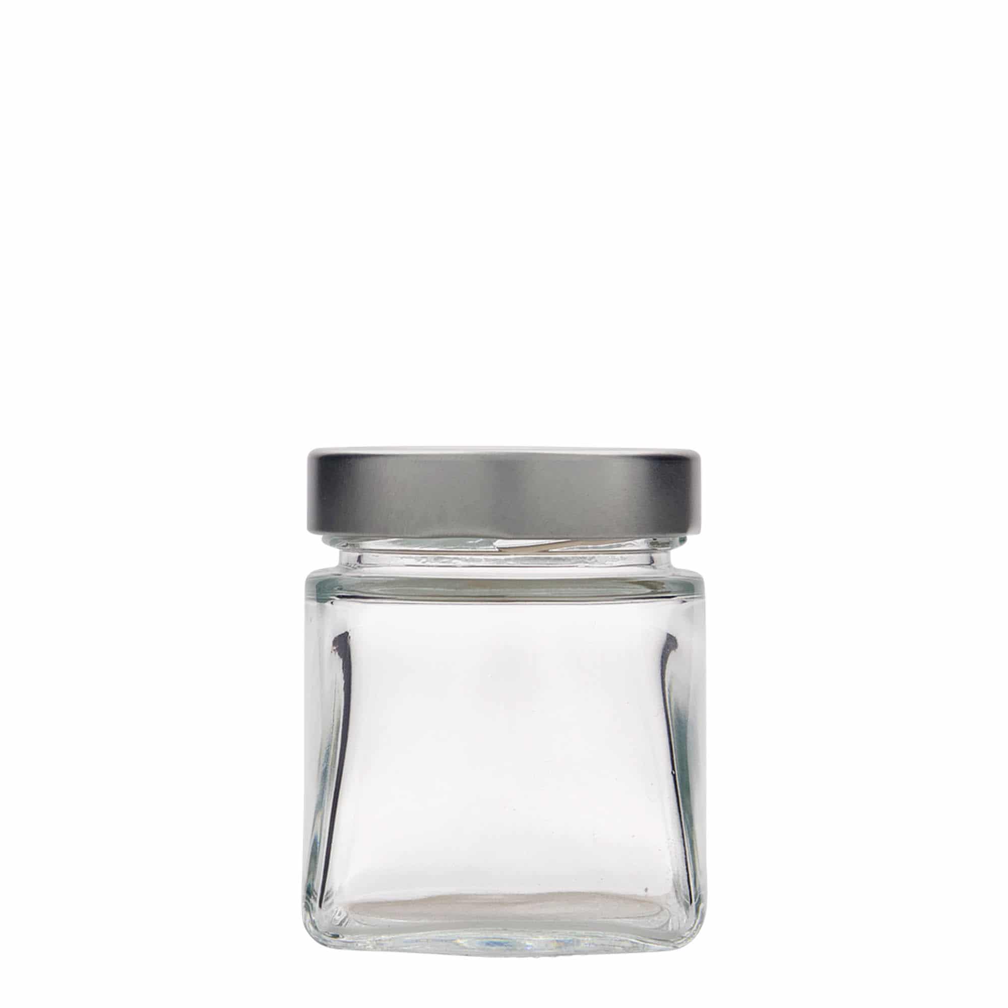 Vierkante pot 'Luxor', 212 ml, monding: deep-twist-off (DTO 63)