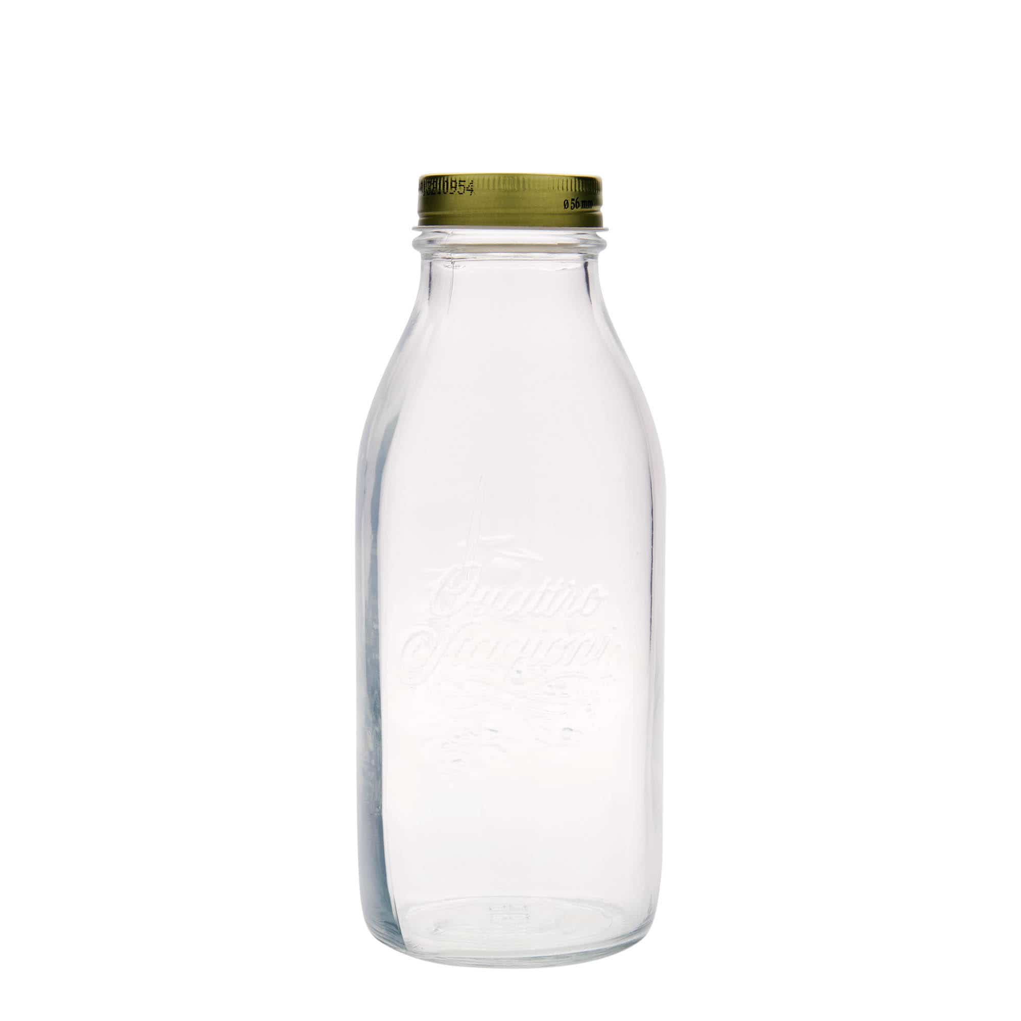 Glazen fles 'Quattro Stagioni', 1000 ml, monding: schroefsluiting