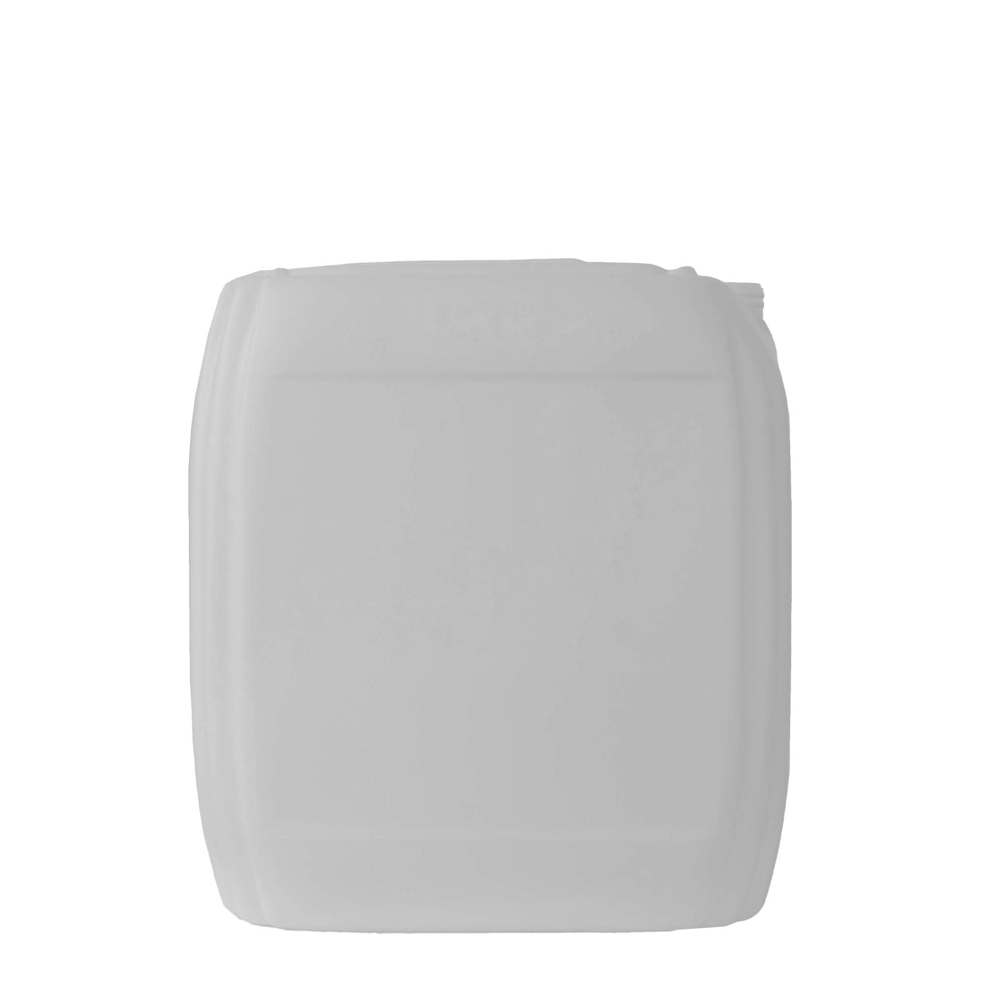 30 l kanister, rechthoekig, HDPE-kunststof, naturel, opening: ND 60