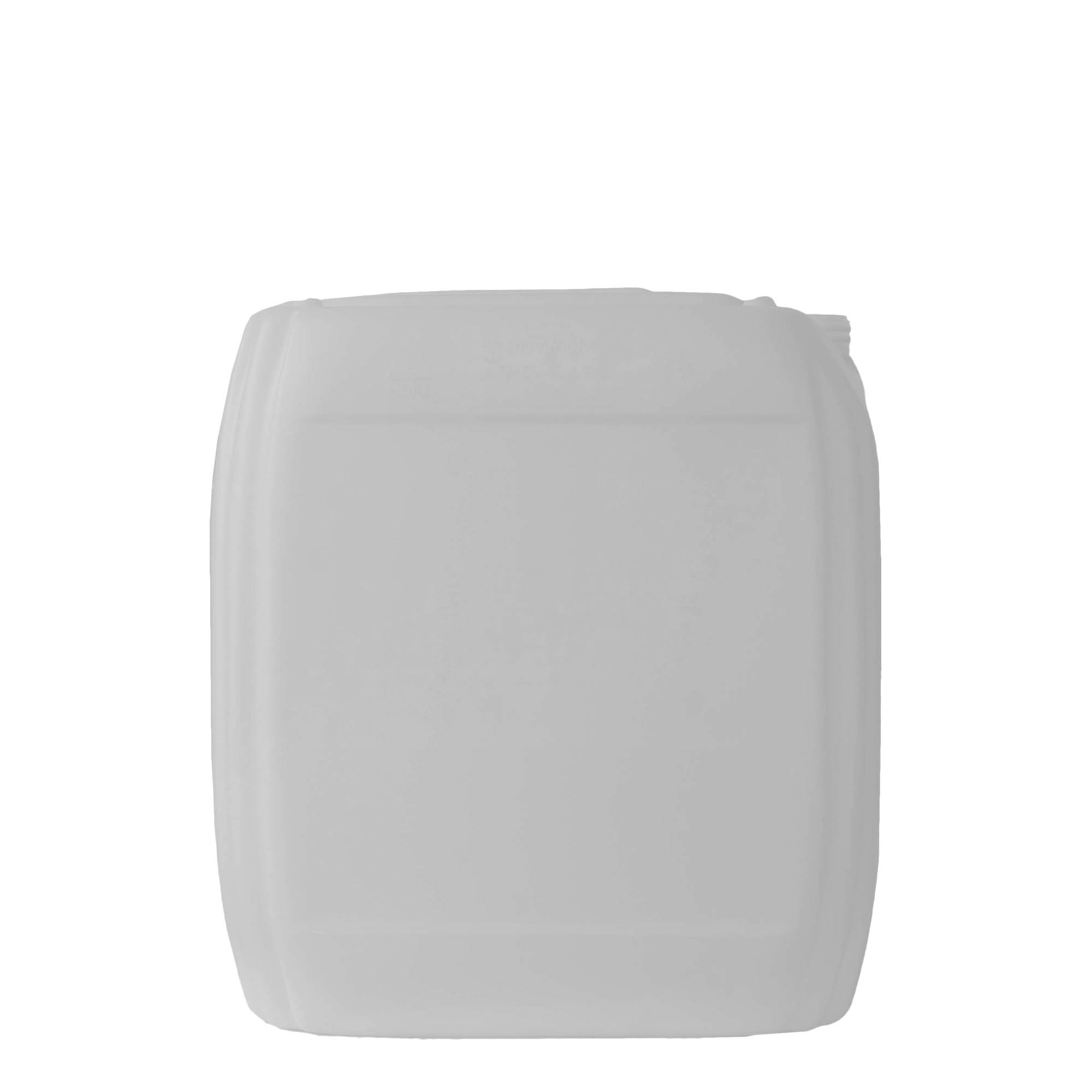 30 l kanister, rechthoekig, HDPE-kunststof, naturel, opening: ND 60