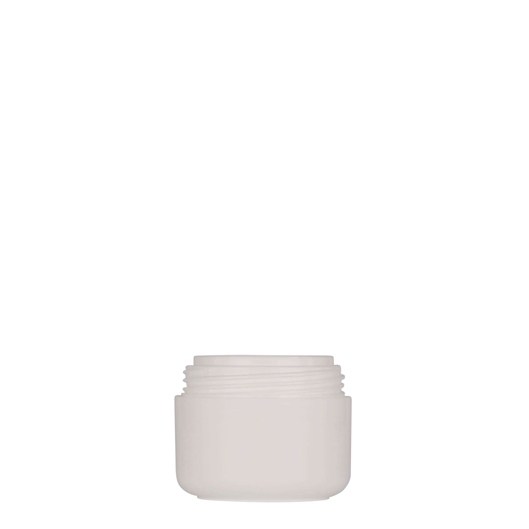 30 ml kunststofpot 'Bianca', PP, wit, opening: schroefdop